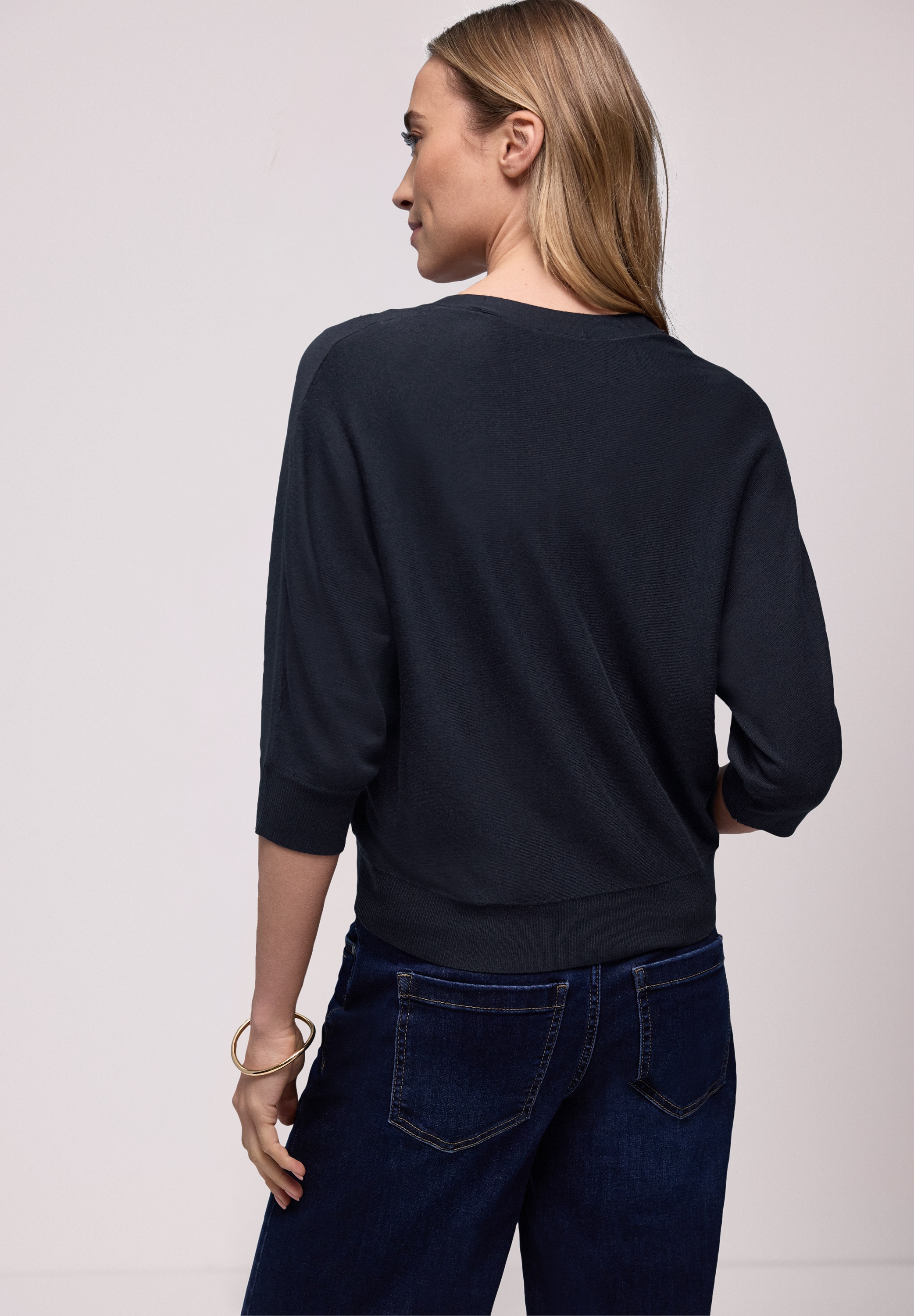 STREET ONE Strickjacke mit V-Ausschnitt günstig online kaufen