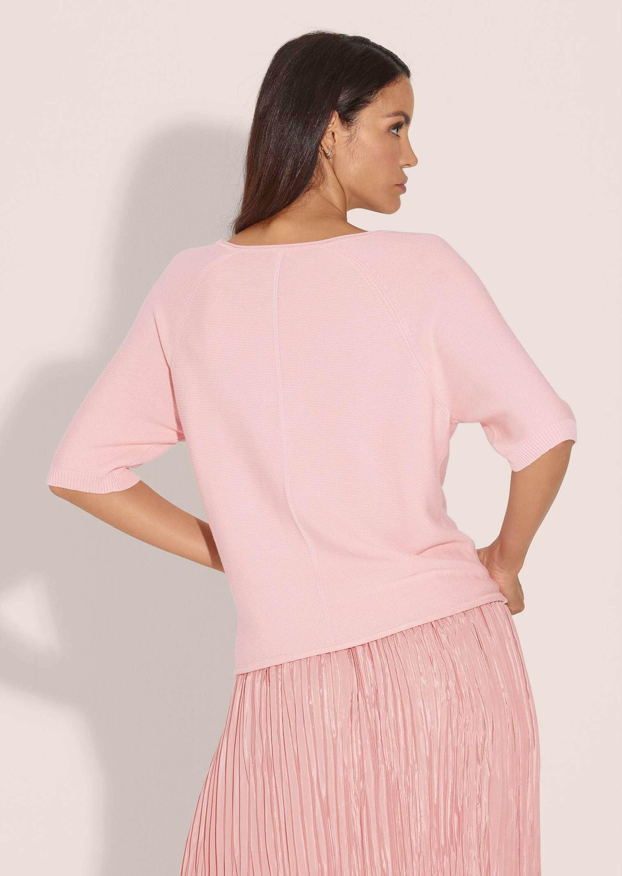 MADELEINE Longpullover »Pullover Halbarm-Pullover in kastiger Form«