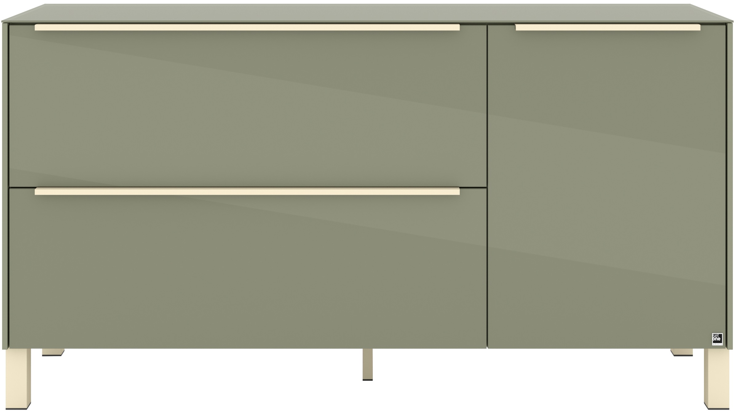 set one by Musterring Lowboard »Reno« 1 Stk. tlg. Mit Vierkantfuß in diversen Farben, 75 cm Höhe & Farbauswahl