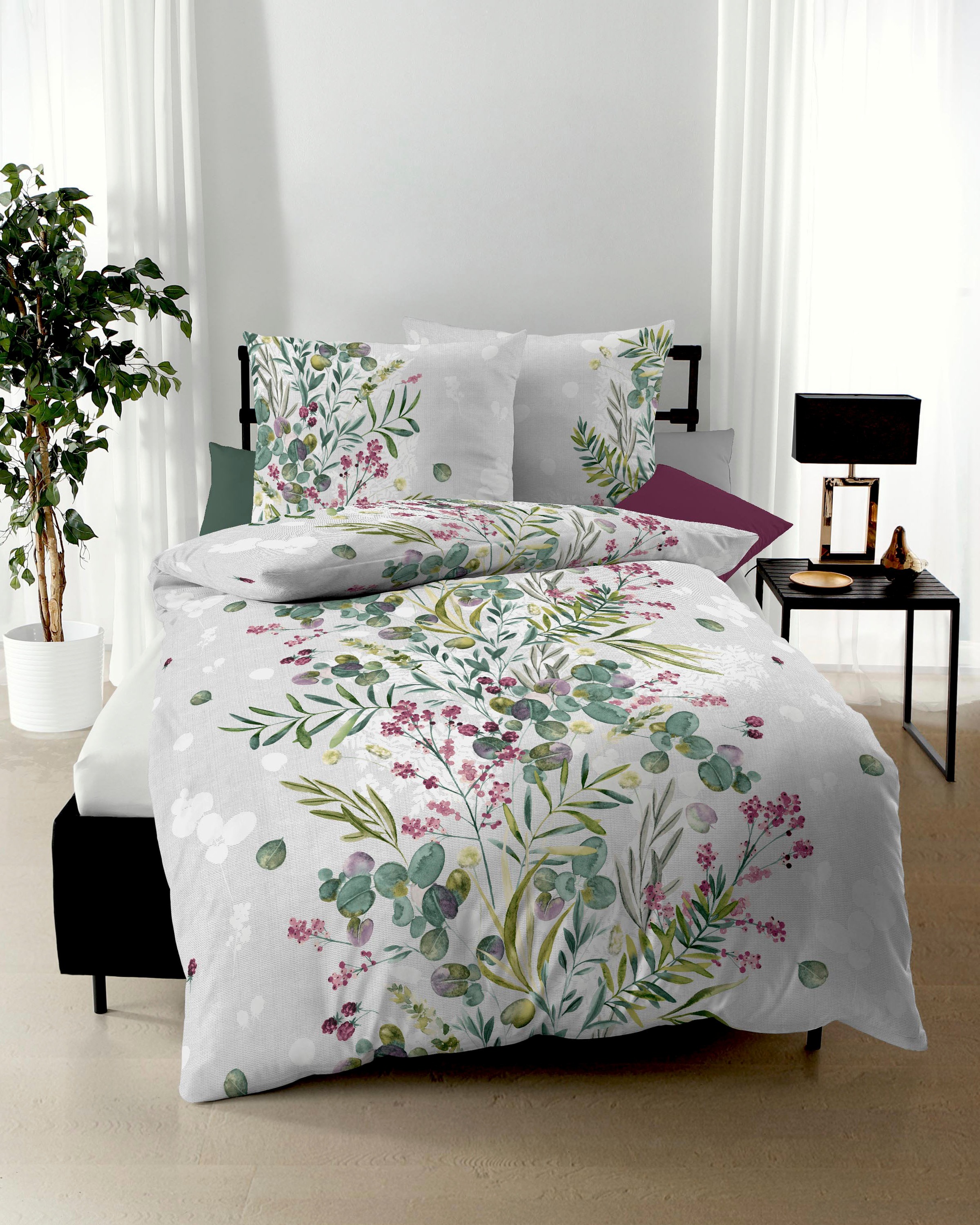 Kaeppel Bettwäsche "Boho Bouquet" 2 Stk. tlg. Mit Blumenmuster günstig online kaufen