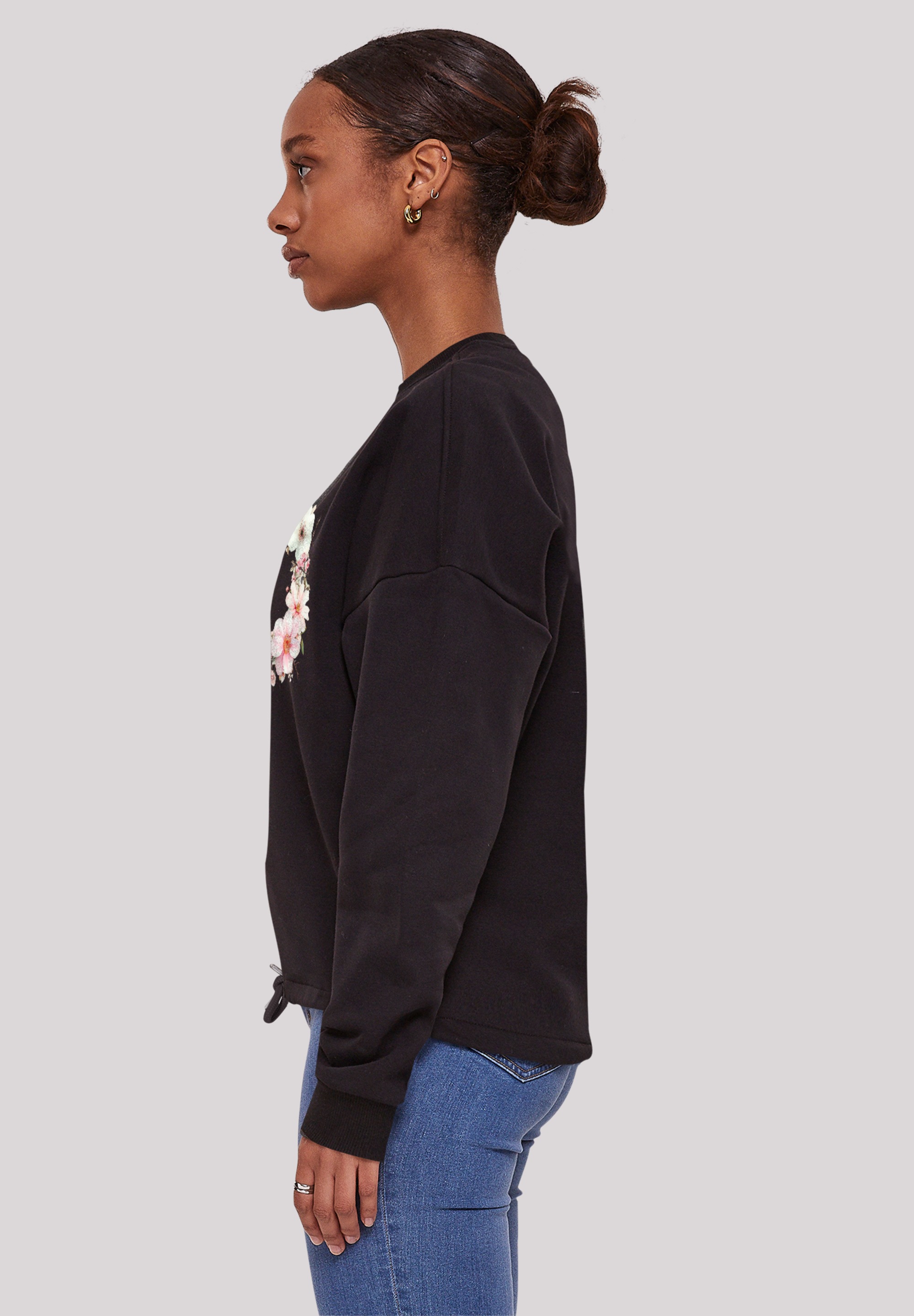 F4NT4STIC Sweatshirt »Rosa Blumenkranz«, Premium Qualität