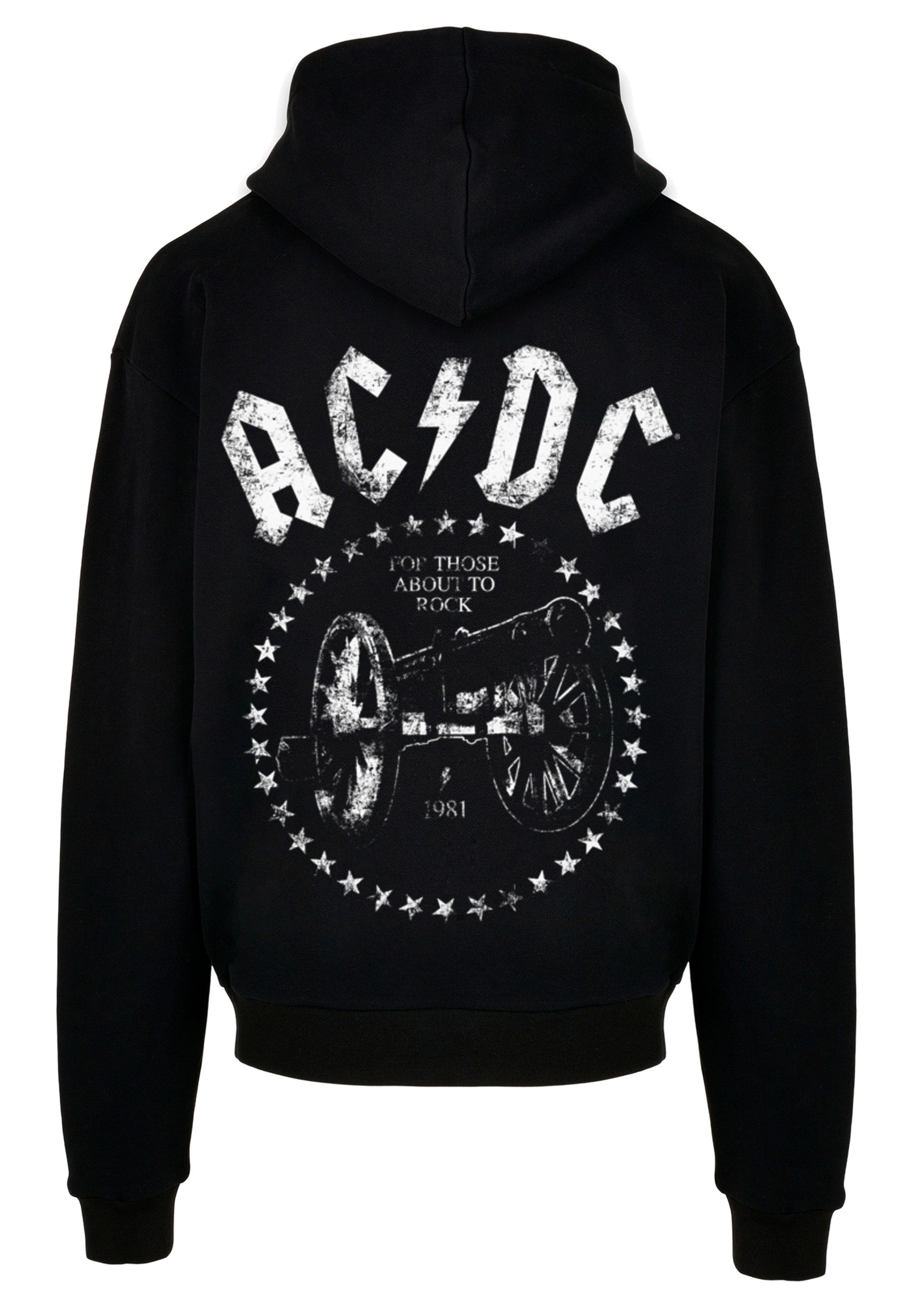 F4NT4STIC Kapuzenpullover "PLUS SIZE ACDC We Salute You Cannon", Print