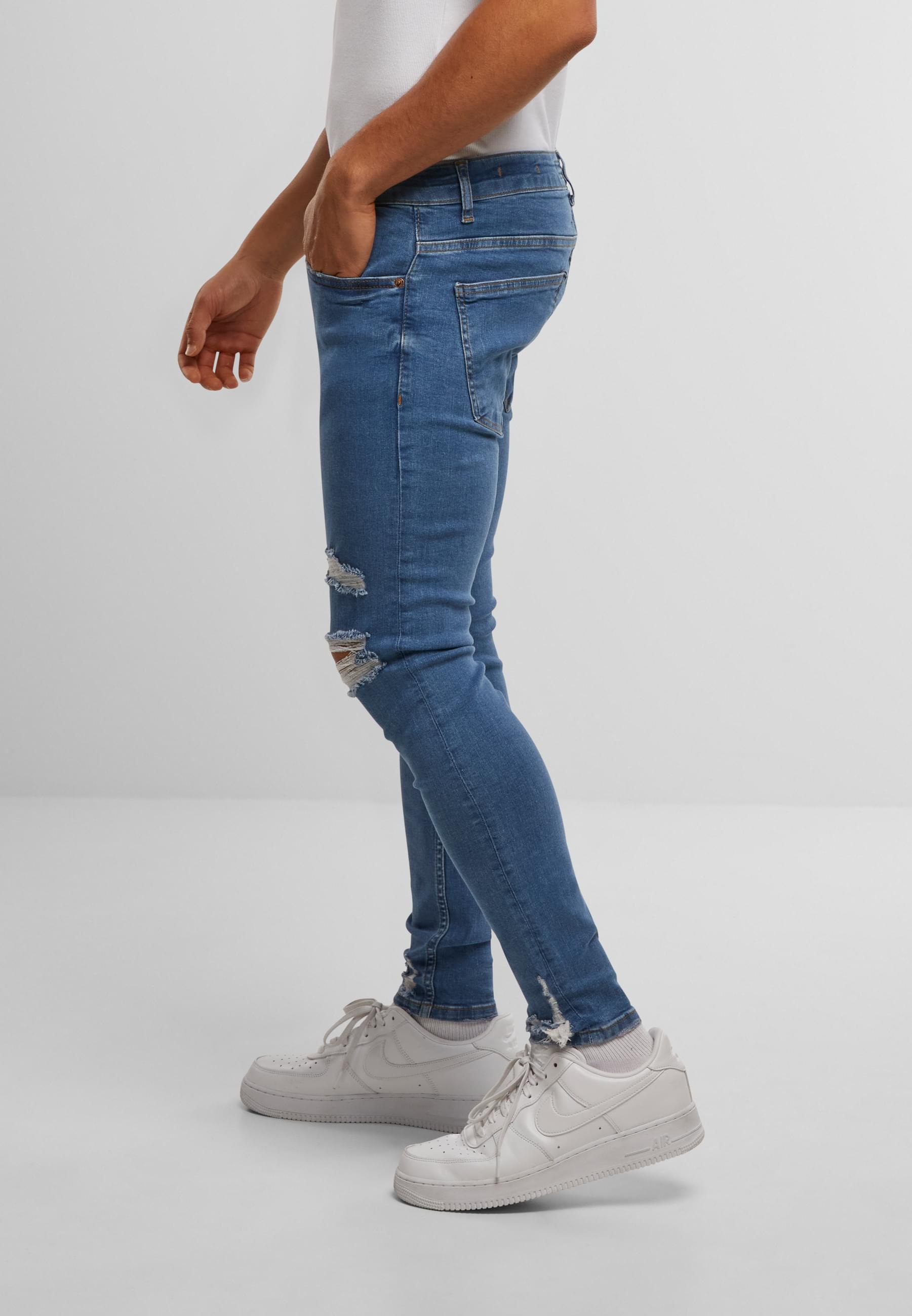 2Y Studios Bequeme Jeans »2Y Studios Herren 2Y Destroyed Cropped Skinny Fit Denim«