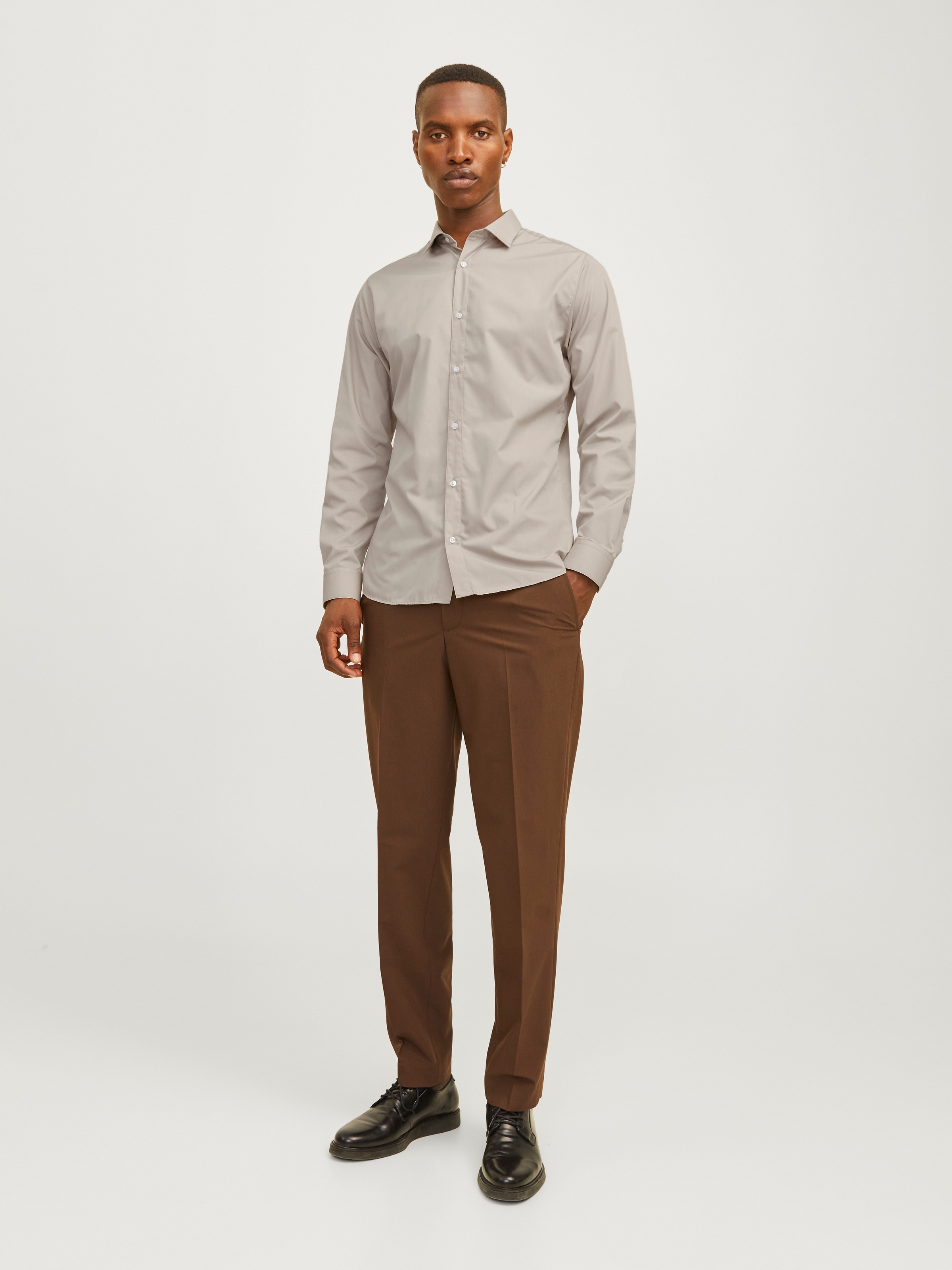 Jack & Jones Langarmhemd »JJJOE SHIRT LS PLAIN«