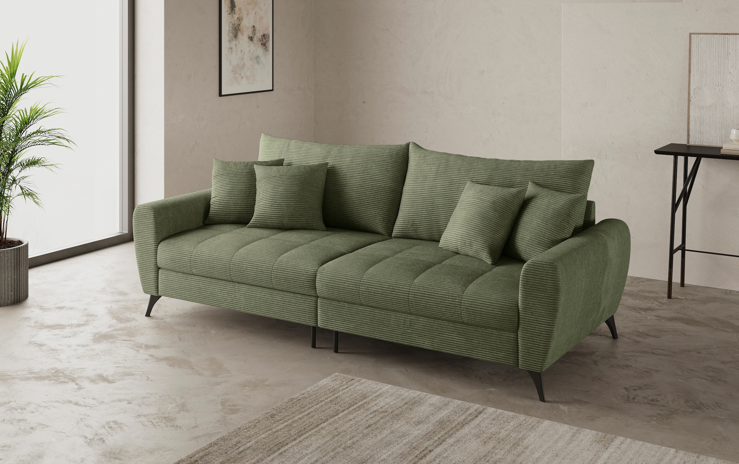Mr. Couch Big-Sofa »Blackburn II«, Wahlweise mit Kaltschaumpolsterung bis 140 kg belastbar