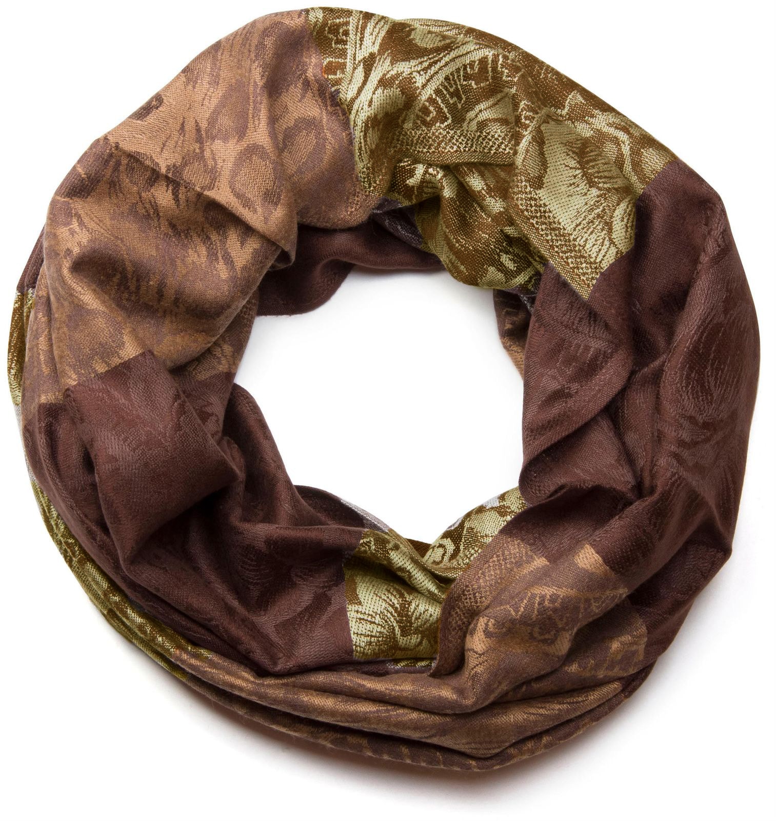 styleBREAKER Loop "Loop mit Hibiskus Blüten und Paisley Muster" 1 Stk.