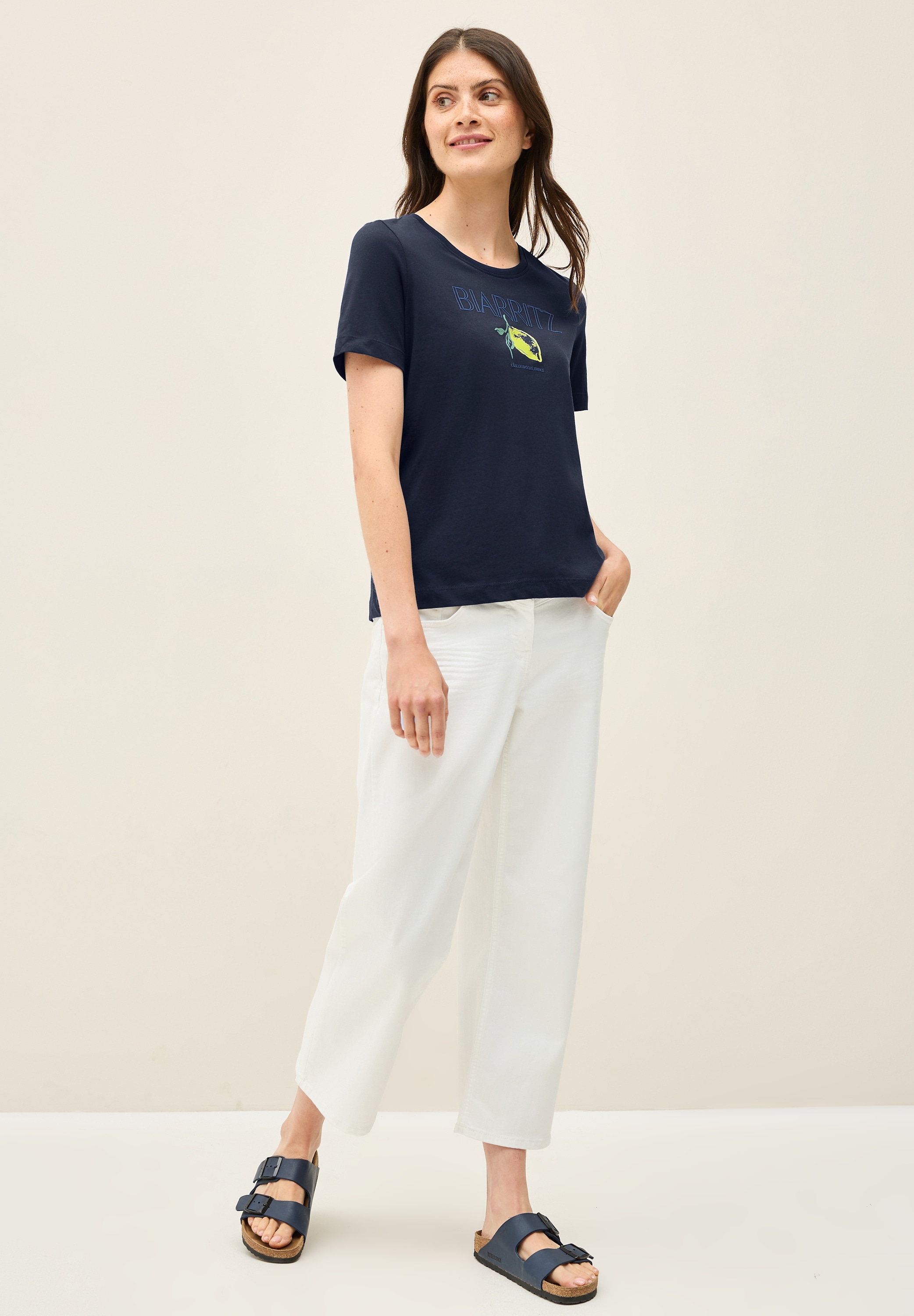 Cecil T-Shirt, aus reiner Baumwolle