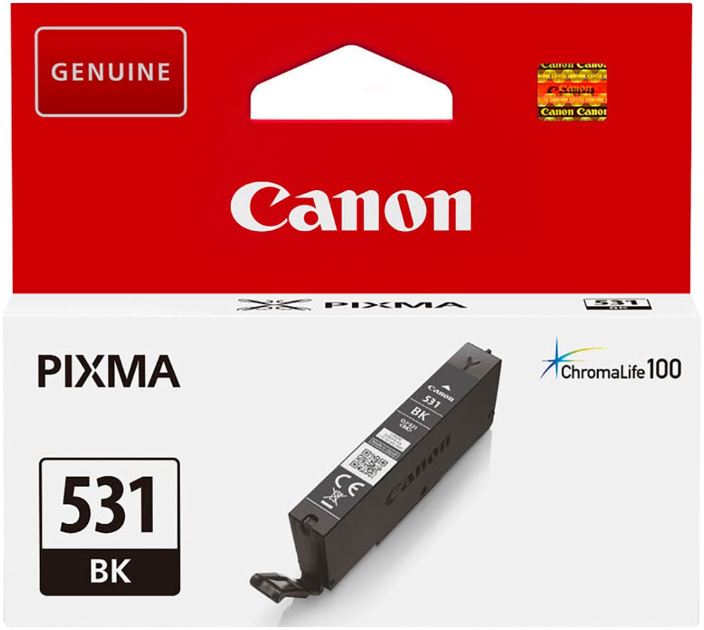 Canon Tintenpatrone »CLI-531 BK«, (Packung)