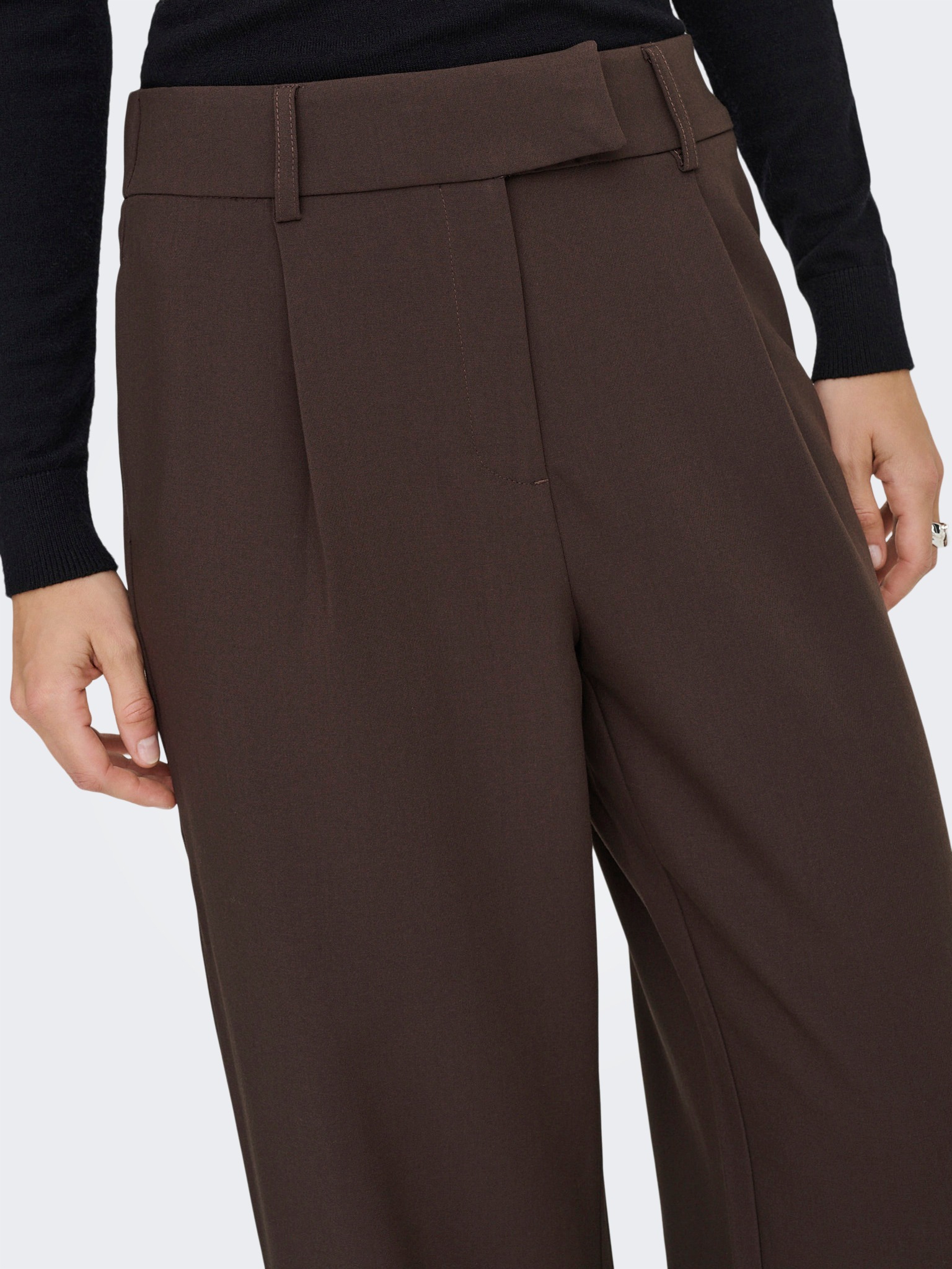 ONLY Anzughose »ONLLINDA-RAVEN HW STR PANTS TLR«  Materialmix