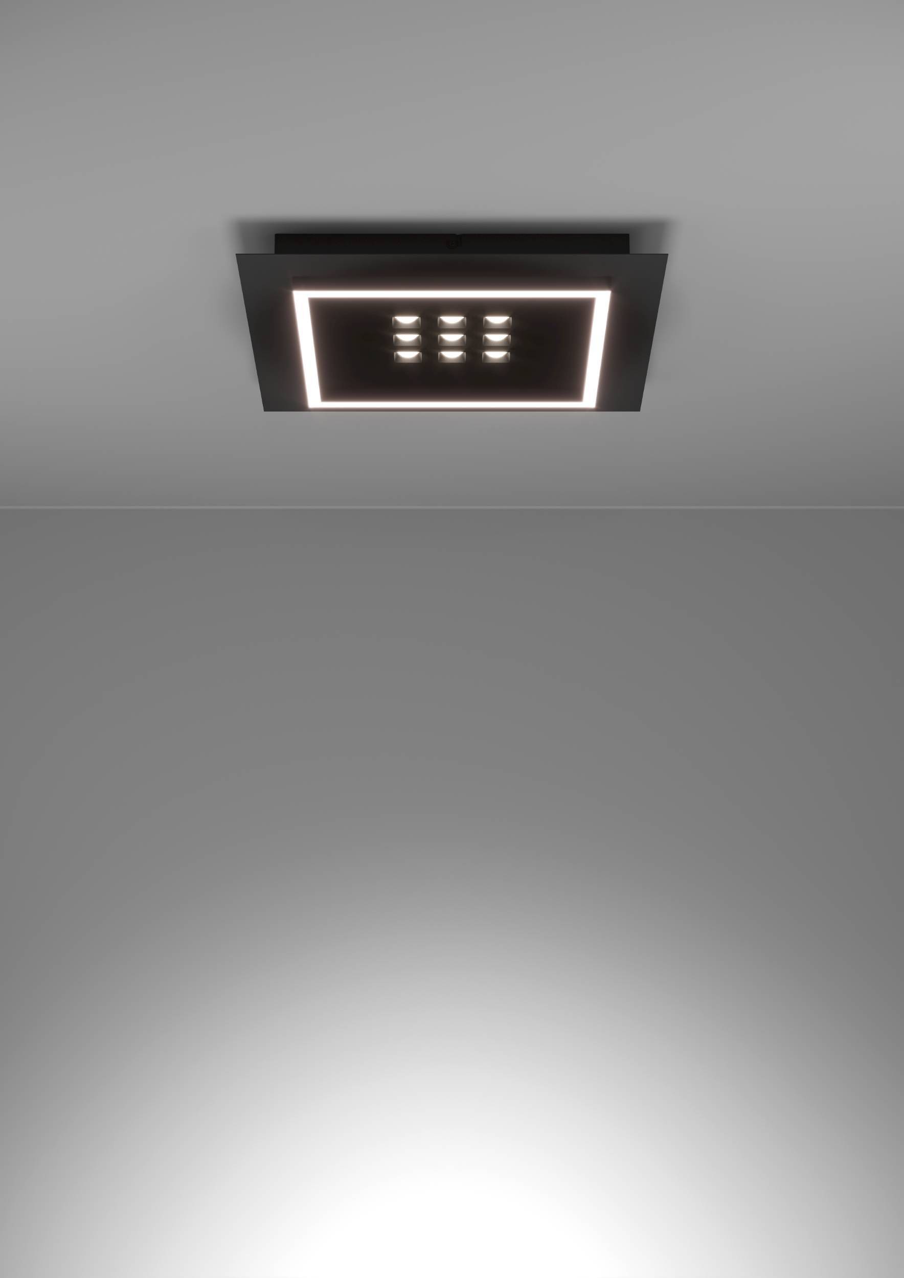 EGLO Deckenleuchte »Balazote Deckenlampe quadratisch aus Metall und Konststoff Lampe« LED-Modul 1 Stk. Kaltweiß | Neutralweiß | Warmweiß