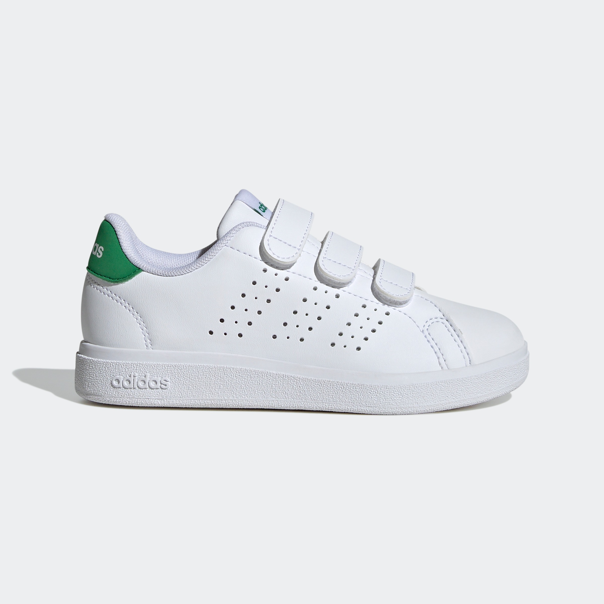 adidas Sportswear Klettschuh »ADVANTAGE BASE 2.0 KIDS«, Design auf den Spuren des adidas Stan Smith