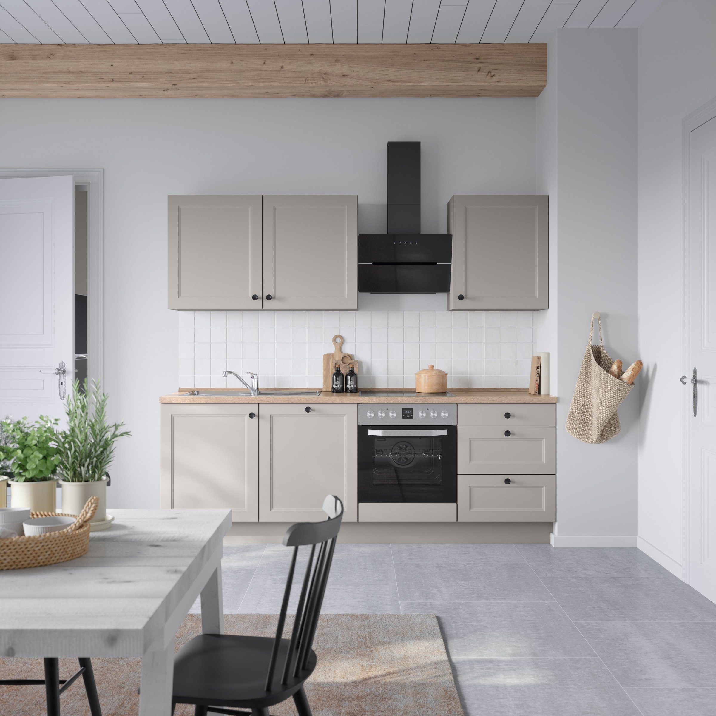 nobilia® Küchenzeile »"Cascada II"«, vormontiert, Breite 240 cm, Ausrichtung wählbar, wahlw. mit E-Geräten