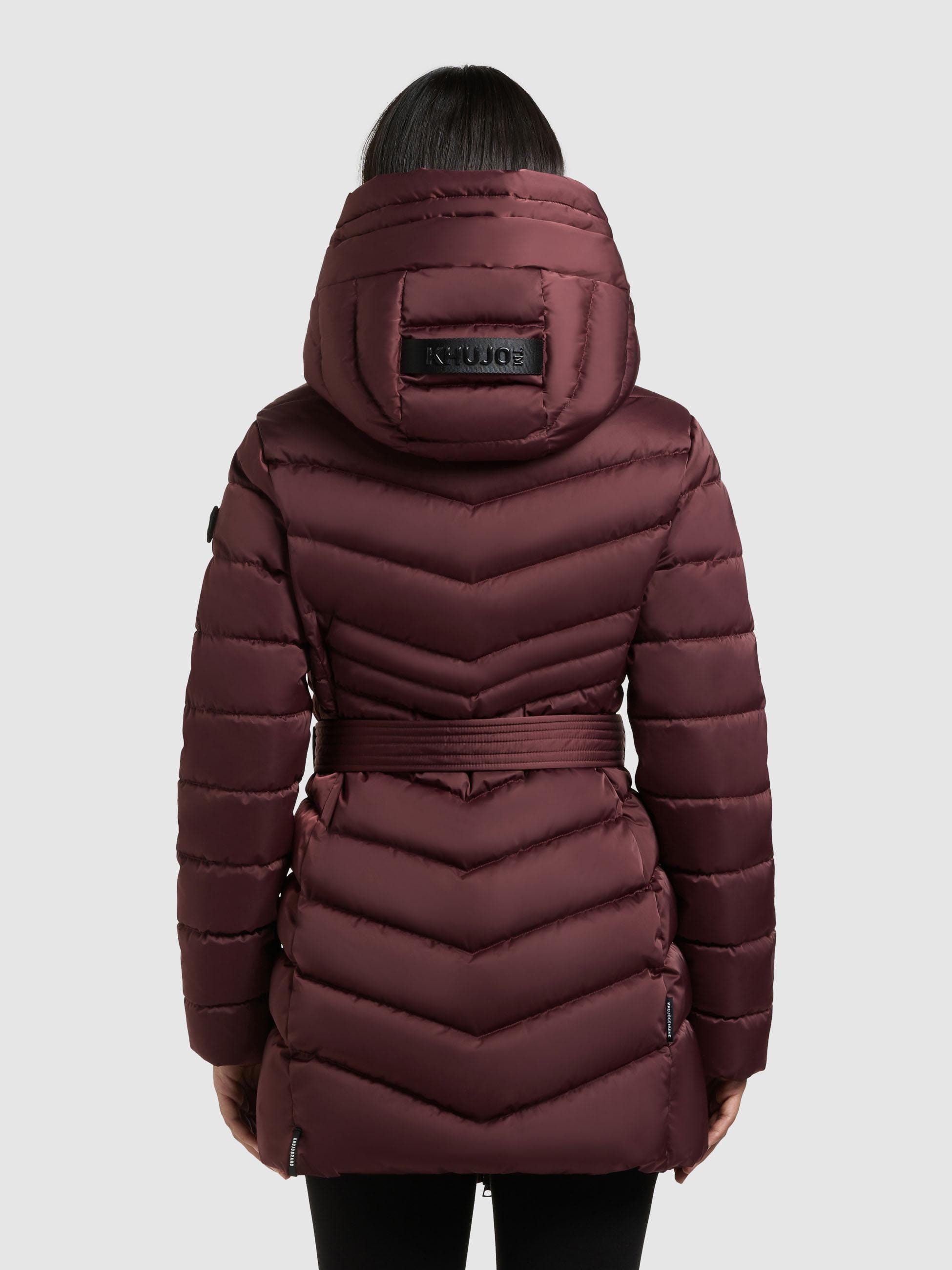 khujo Kurzmantel »Kina« Gesteppter Damen Mantel mit abnehmbarem Taillengürtel