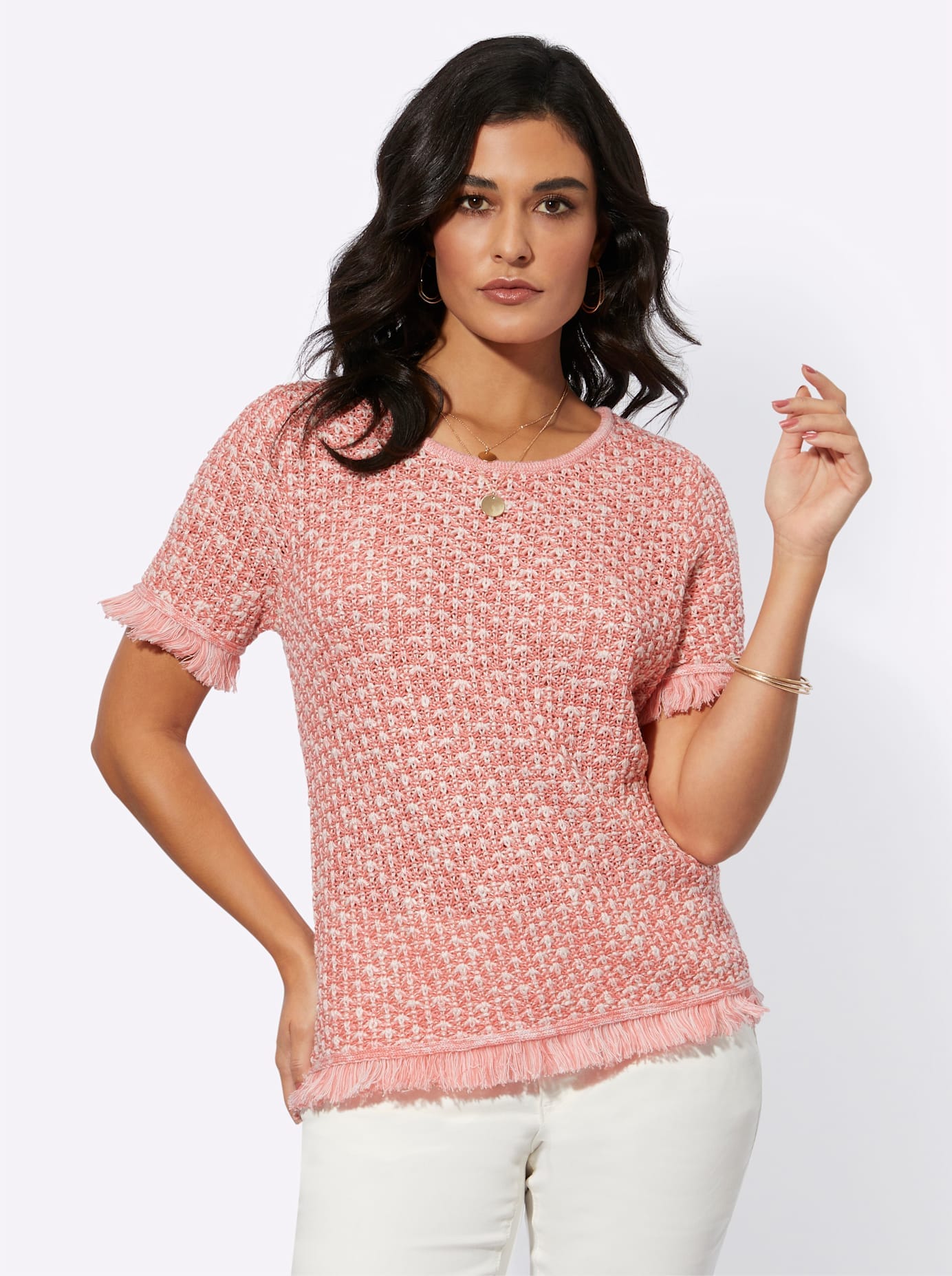 creation L Kurzarmpullover »Pullover«