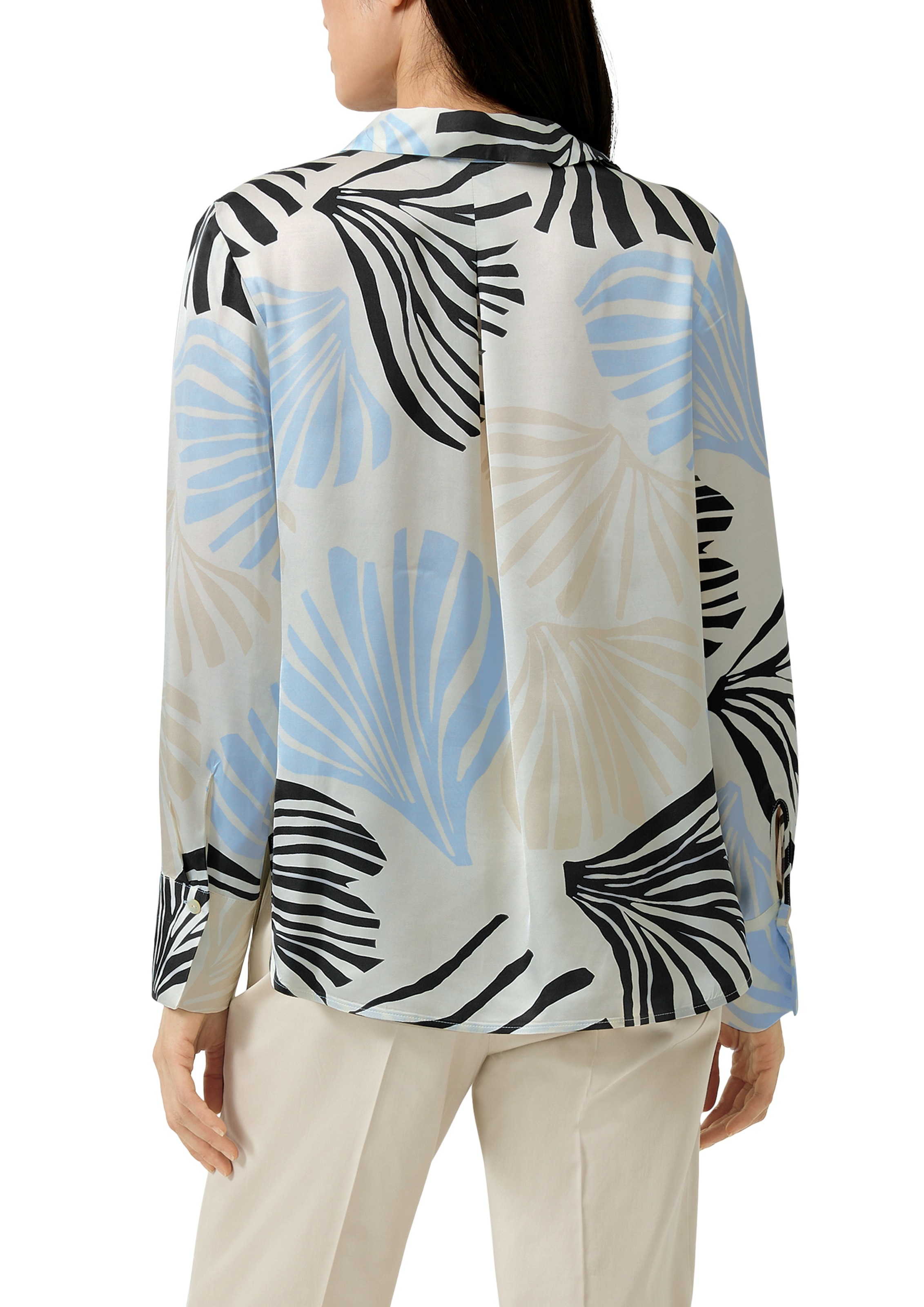 s.Oliver BLACK LABEL Hemdbluse mit All-Over Print günstig online kaufen