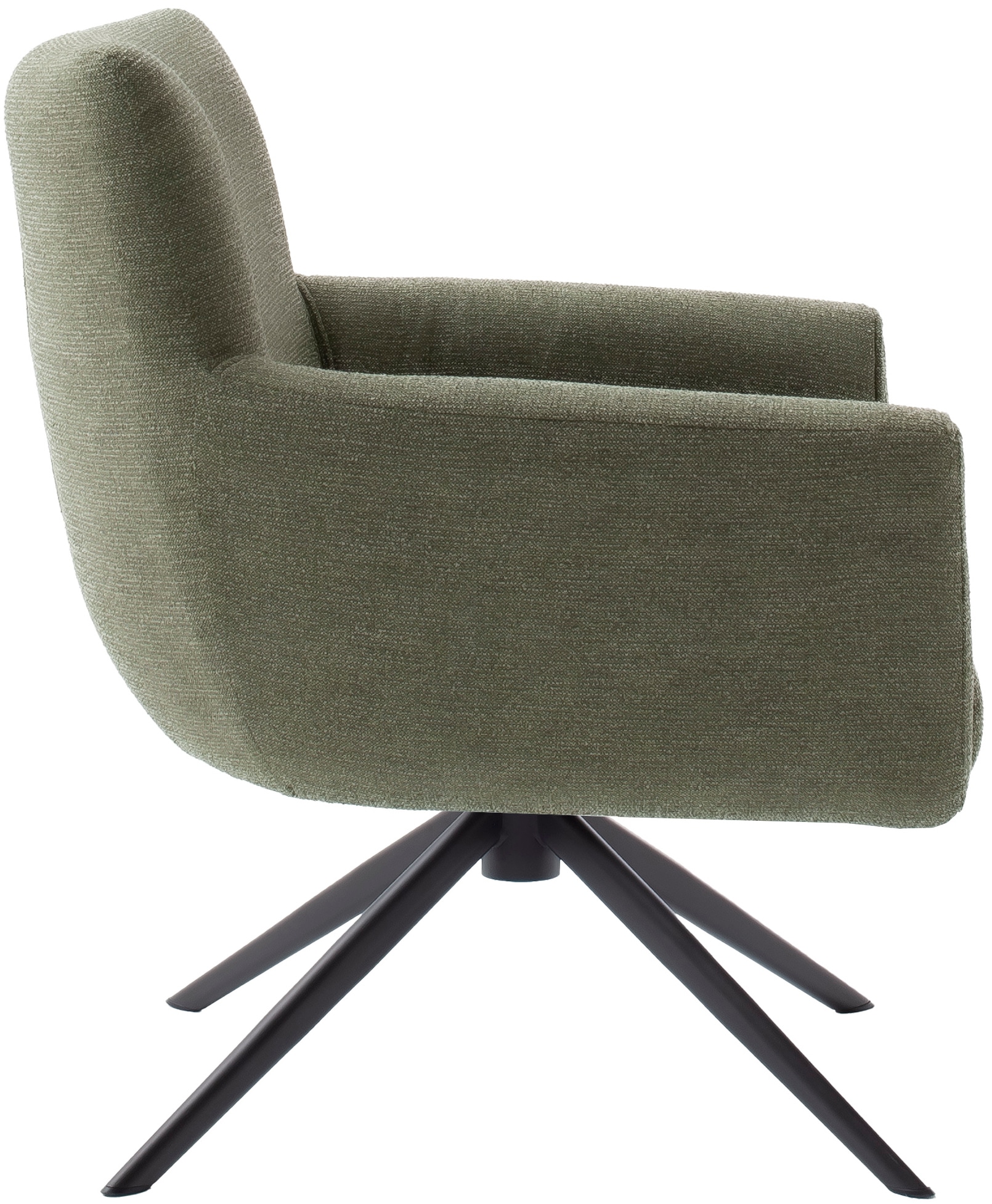 MCA furniture 4-Fußstuhl »WILSON Esszimmerstuhl, Armlehnstuhl, Polsterstuhl, modern«, (Set), 1 St., Flachgewebe, Stuhl, Armlehnenstuhl, drehbar, Taschenfederkern, belastbar 160 kg,XXL