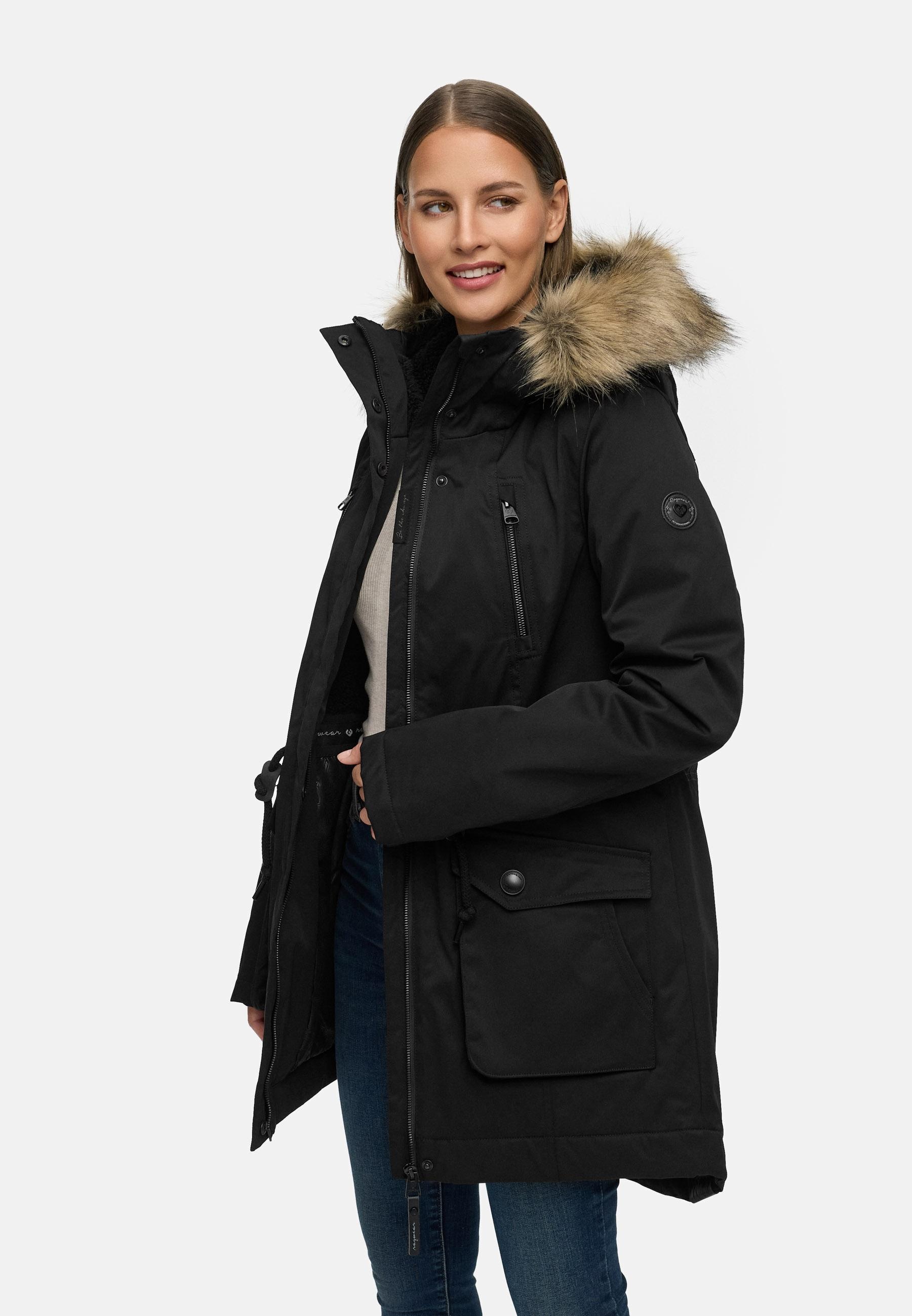 Ragwear Kurzmantel »Ellsa B YOUMODO« Warmer Damen Winterparka