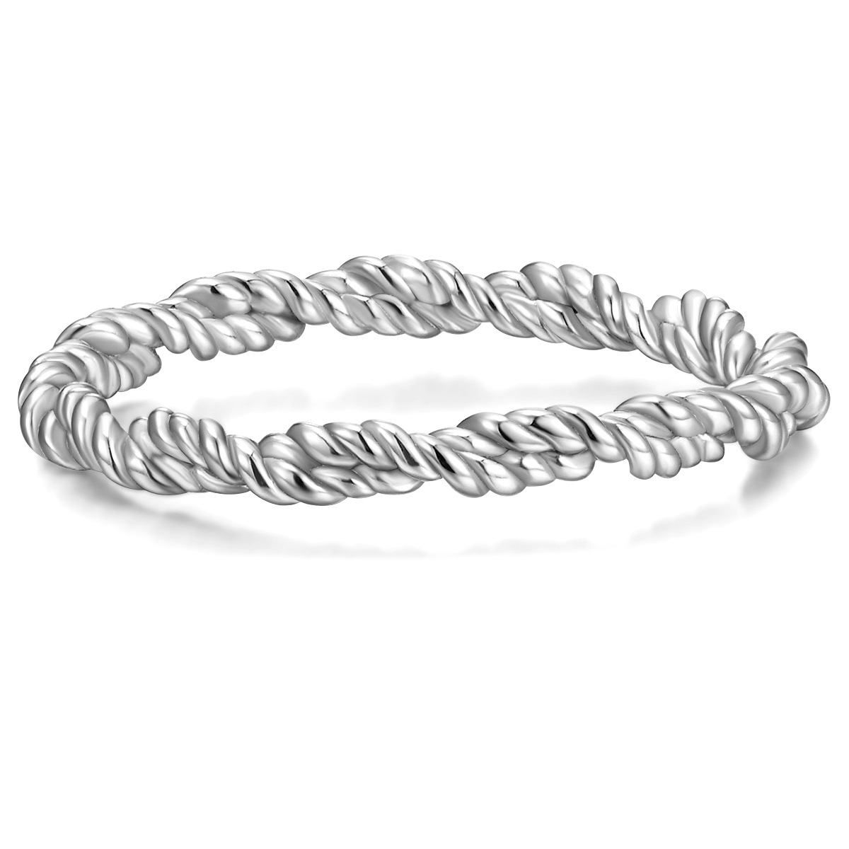 Fingerring GLANZSTÜCKE MÜNCHEN "GSM1119" Gr. 60, silber, Fingerringe, Damen, 60, Silber 925 (Sterlingsilber), 2,4mm, Fingerring, Ring Sterling Silber