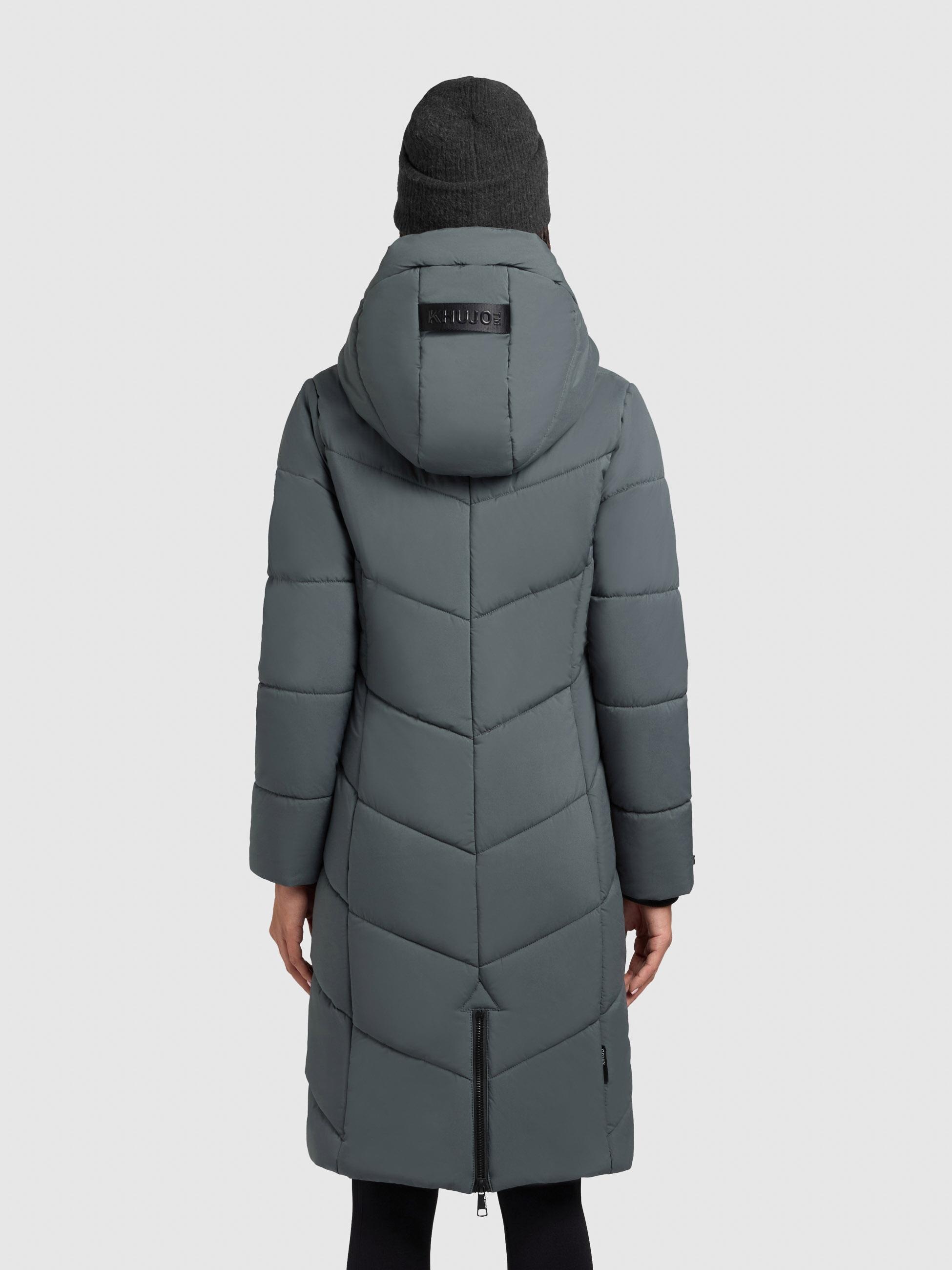 Thumbnail - khujo Wintermantel "Aribay4 Light-YM" Winter Steppmantel mit Kapuze und Gehschlitz