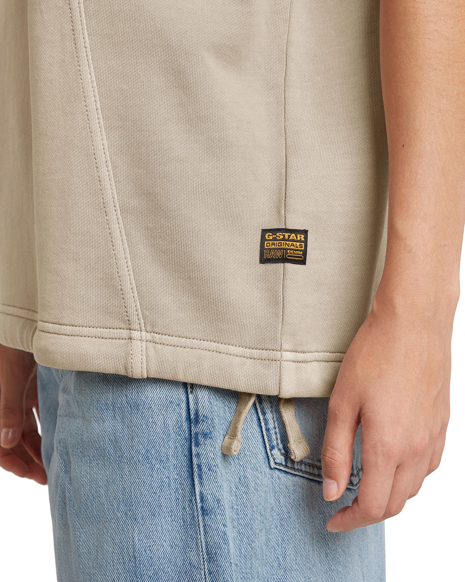 G-Star Overdyed Seam Details Sweatshirt Brick L 3