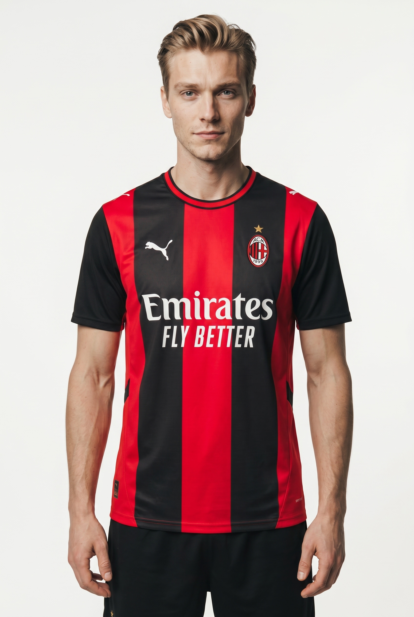 PUMA Fußballtrikot "ACM HOME JERSEY REPLICA" mit Rundhalsausschnitt, Kurzarm, Regular Fit