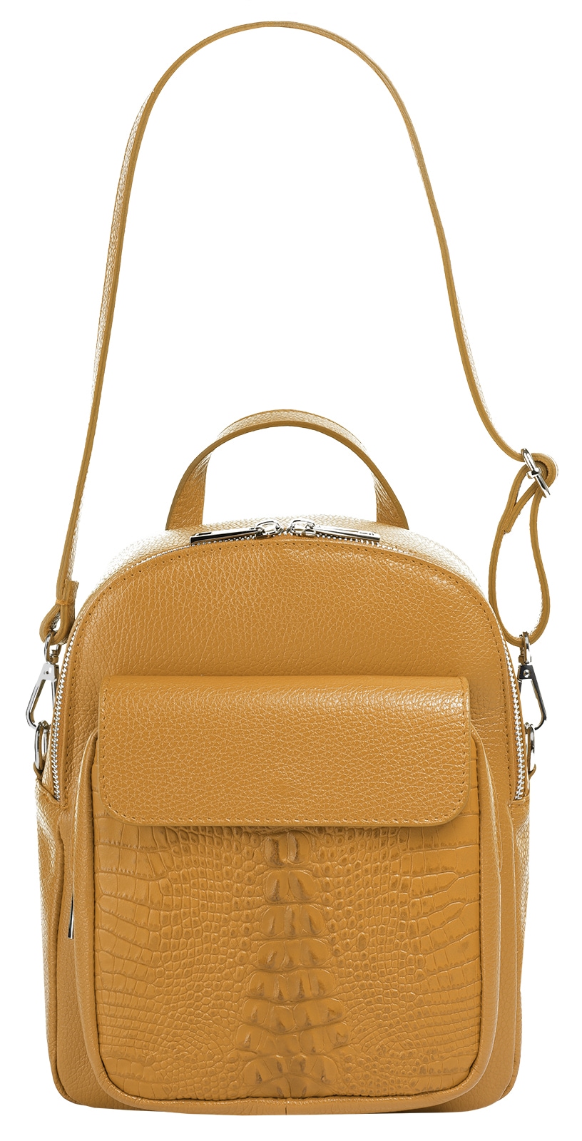 Cluty Cityrucksack, echt Leder, Made in Italy