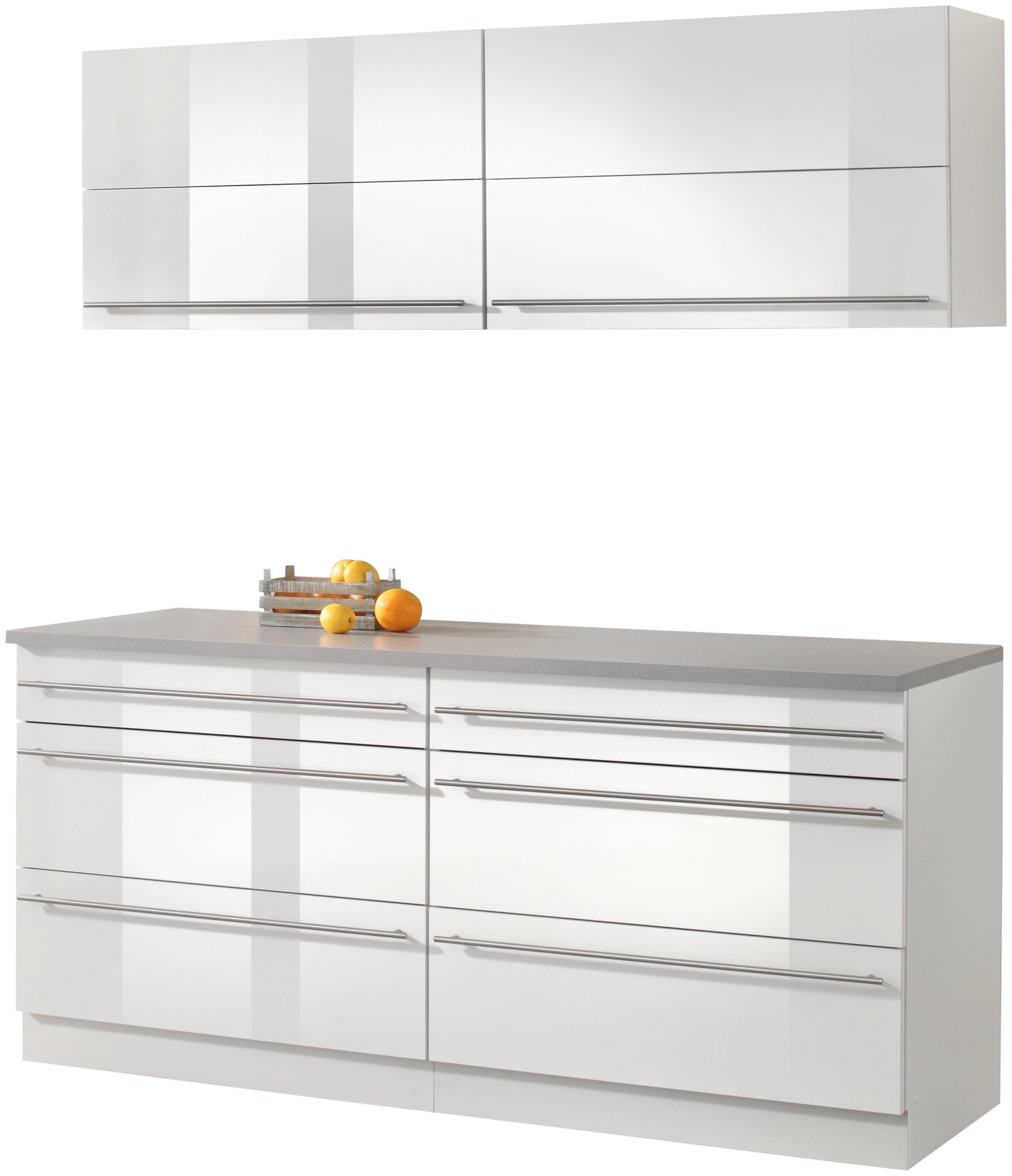 wiho Küchen Küche "Chicago, TOPSELLER" ohne E-Geräte, Gesamtbreite 180 cm günstig online kaufen