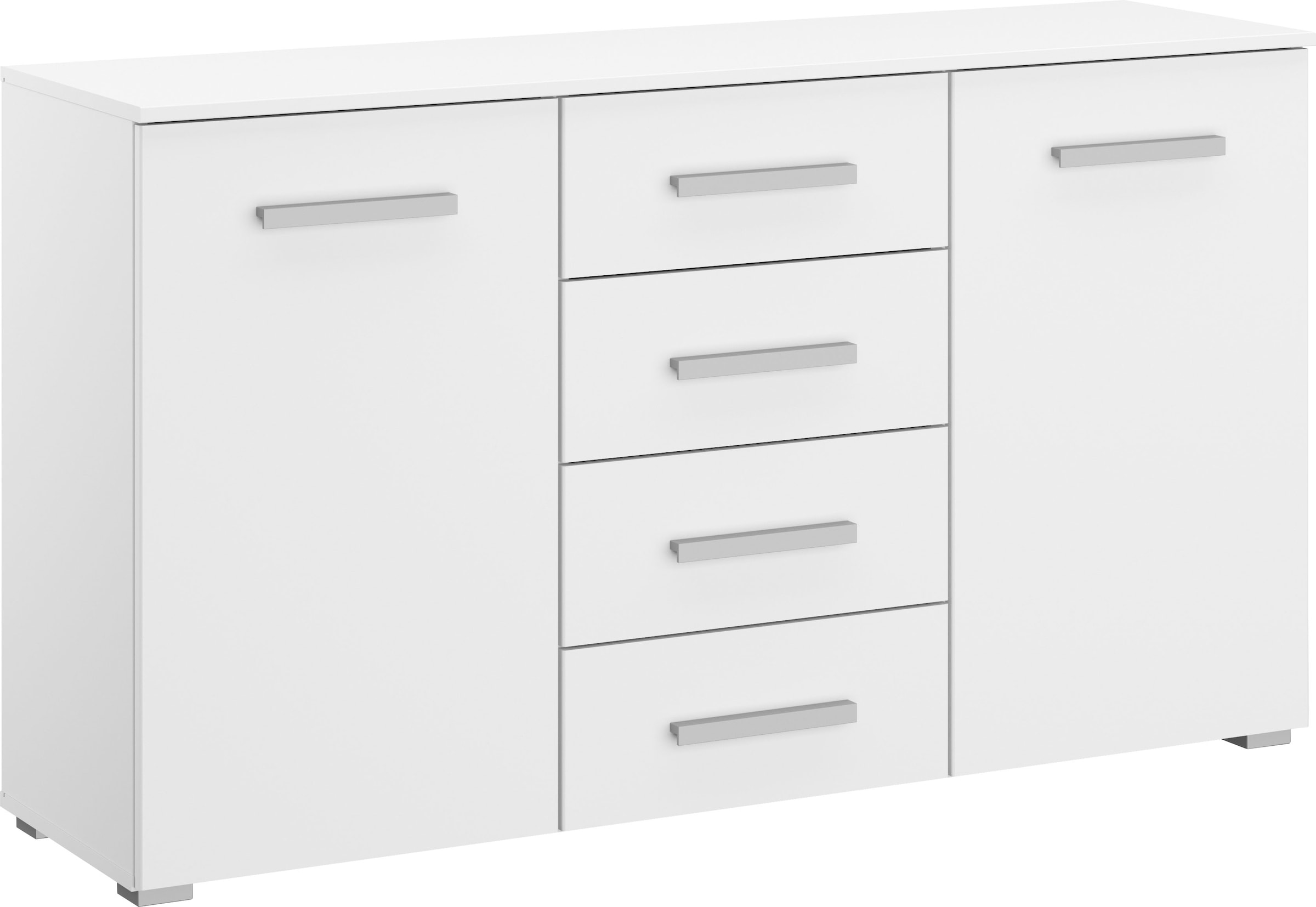 rauch Kommode "Sideboard Schubladenkommode Kombikommode KOLUNA mit Dekorfront", mit 4 Schubkästen und 2 Türen sowie Meta