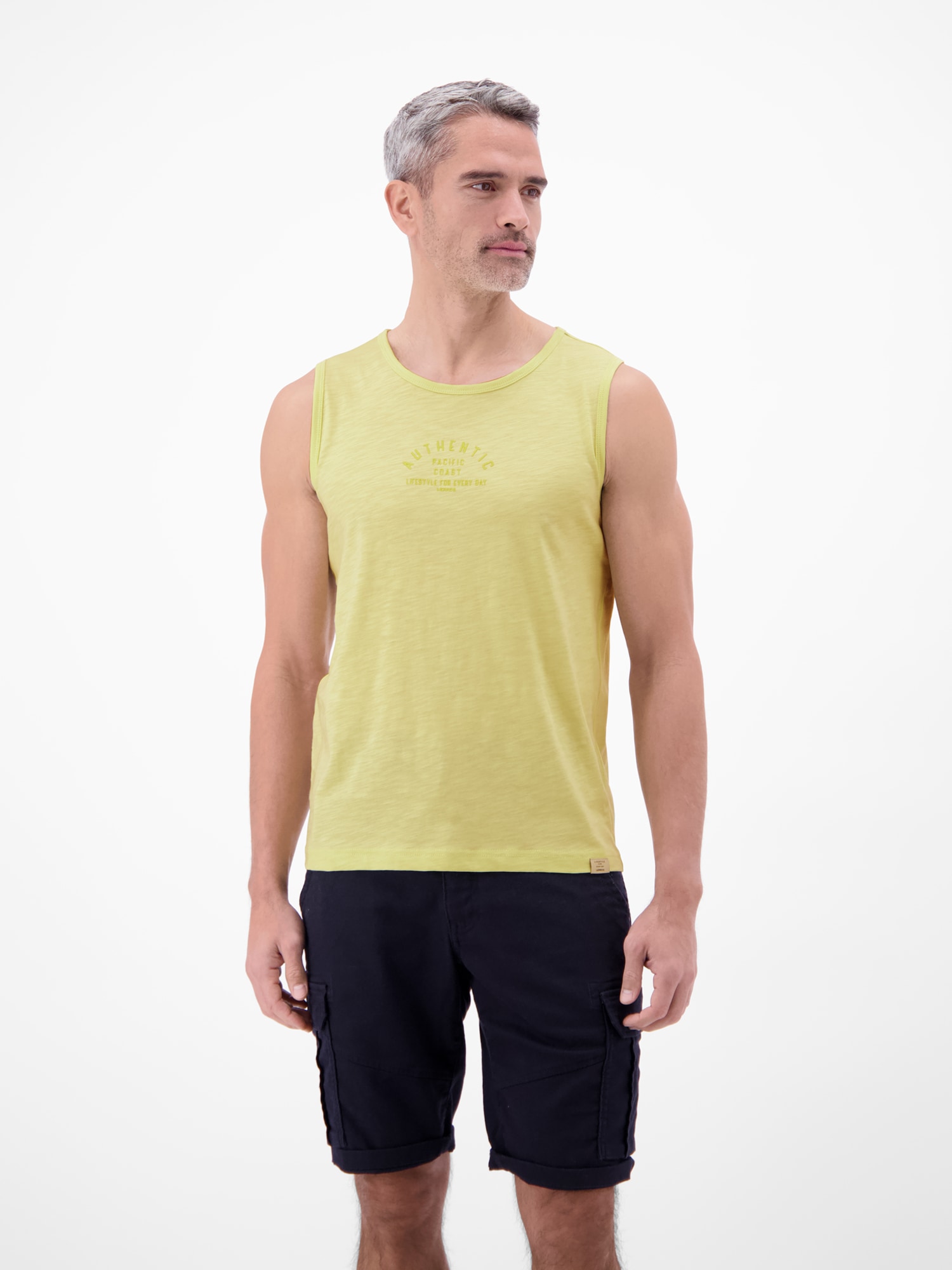 LERROS 1100000002199 "Luftiges Tanktop aus Baumwolle mit trendigem Slogan-Print"