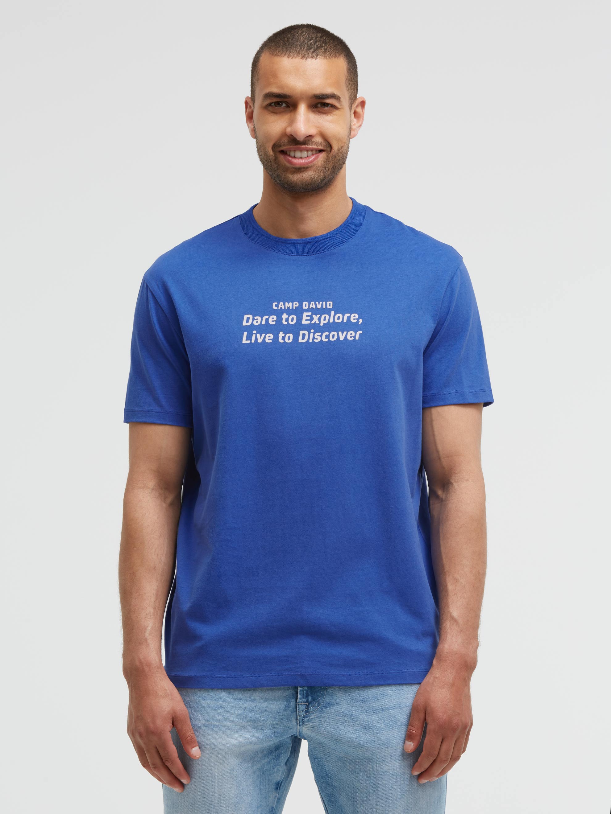 CAMP DAVID Rundhalsshirt aus Baumwolle