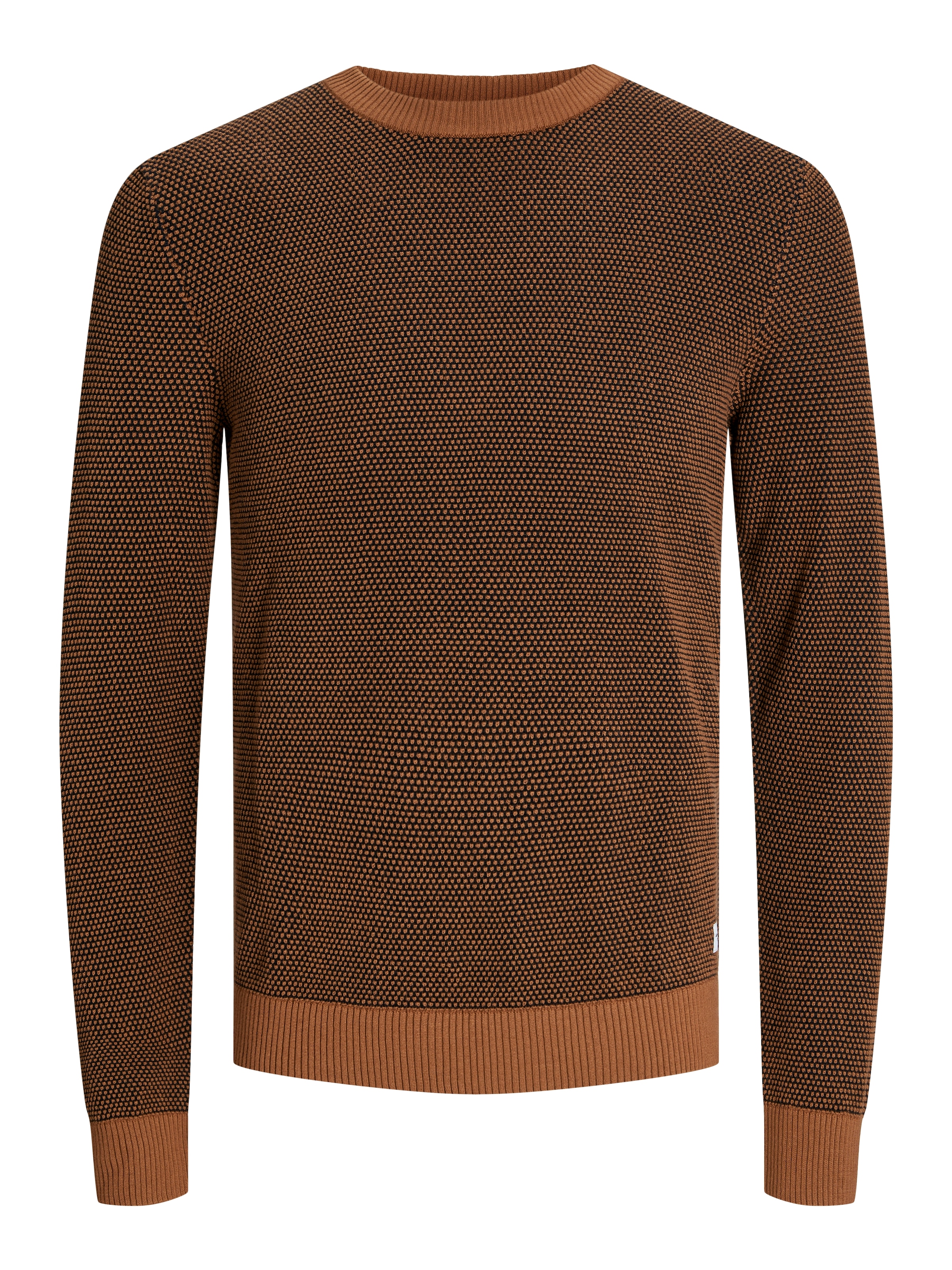 Jack & Jones Rundhalspullover »JJEGLOBE KNIT CREW NECK NOOS«, in Strick Optik