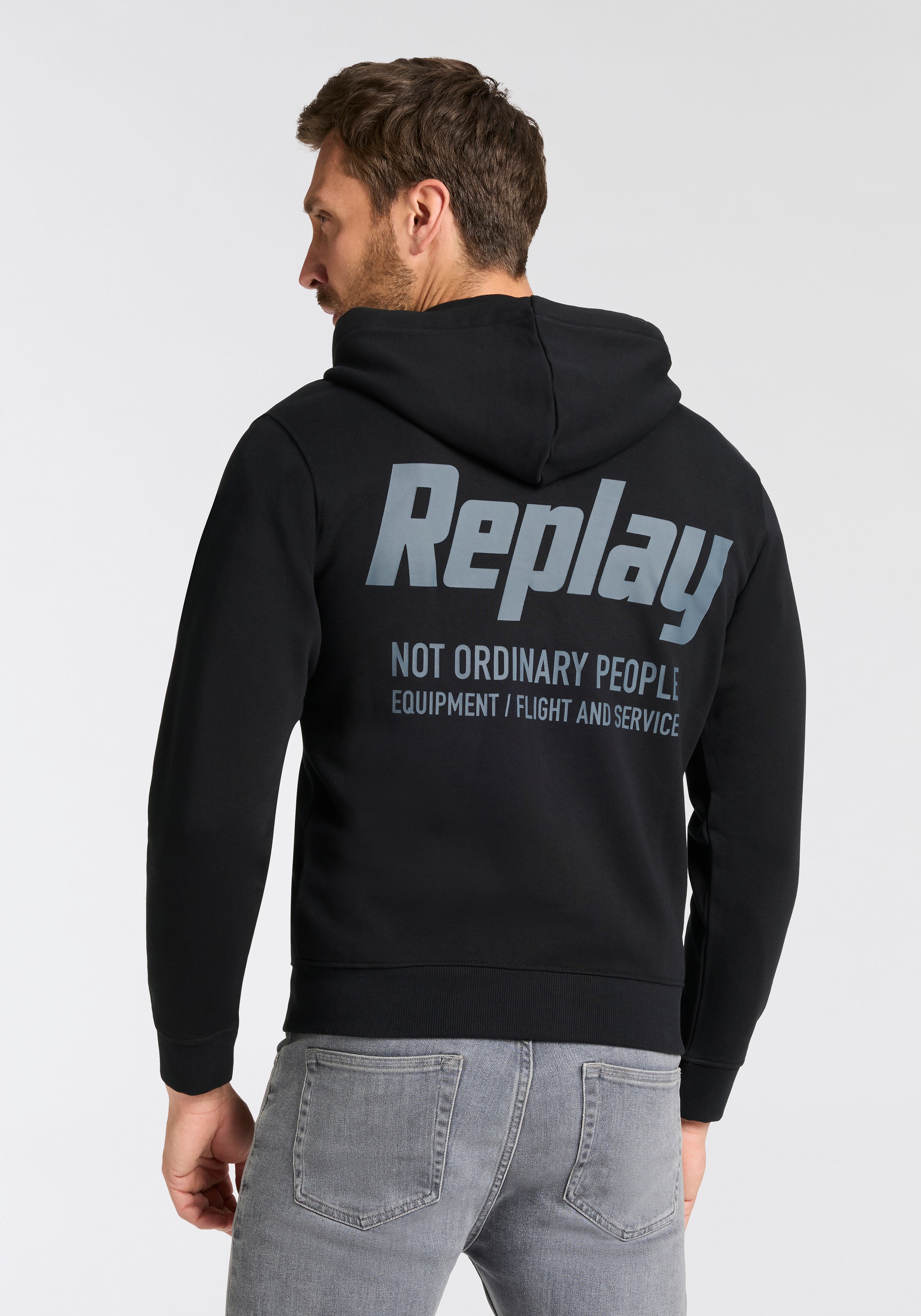 Replay Kapuzensweatjacke günstig online kaufen