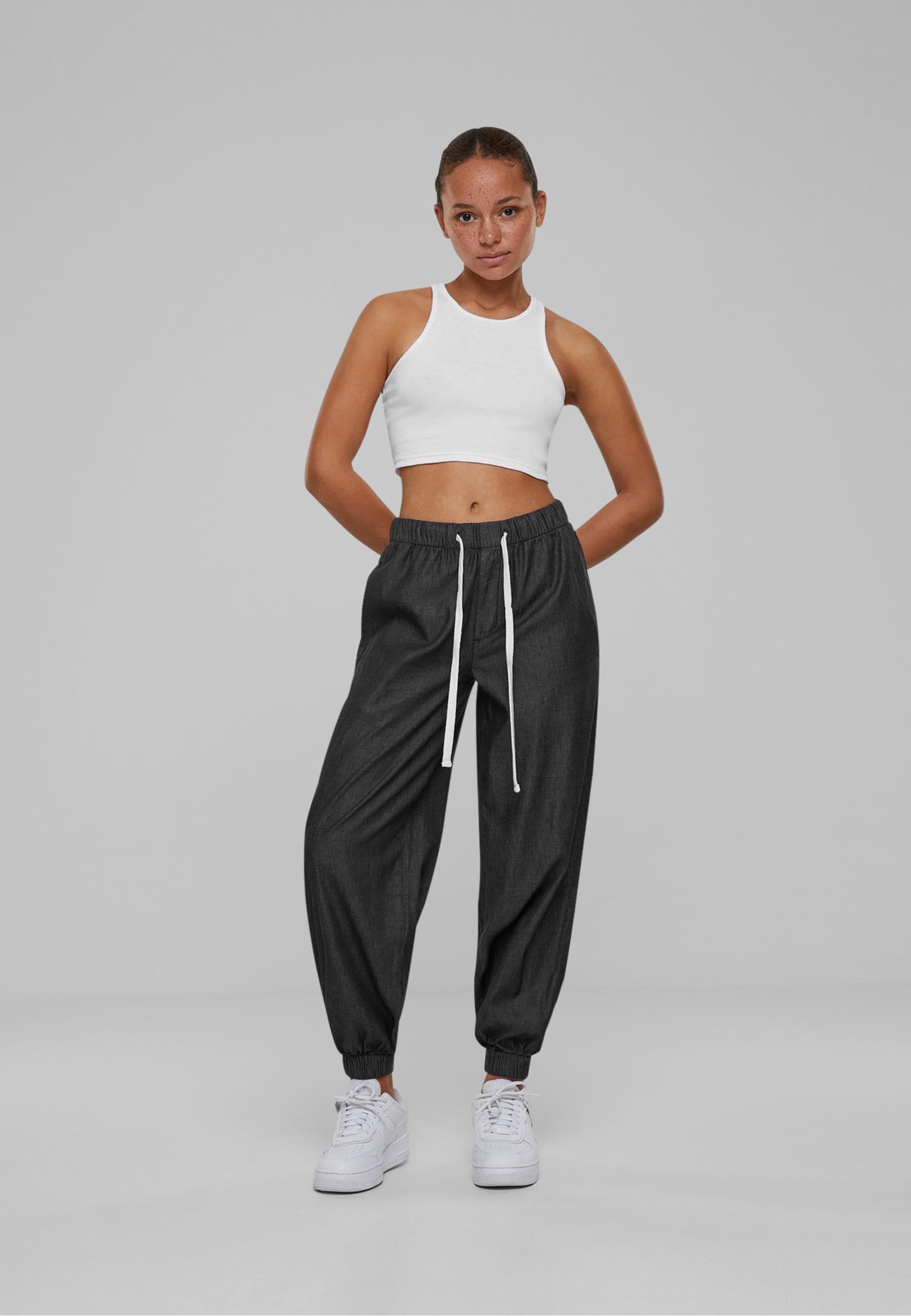 URBAN CLASSICS Jogginghose »Urban Classics Damen Ladies Light Denim Jogpants«, (1 tlg.)