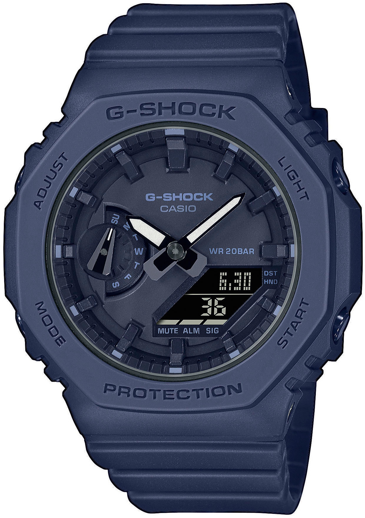 CASIO G-SHOCK Chronograph »GMA-S2100BA-2A1ER«, Quarzuhr, Armbanduhr, Damen, Herren, digital, bis 20 bar wasserdicht