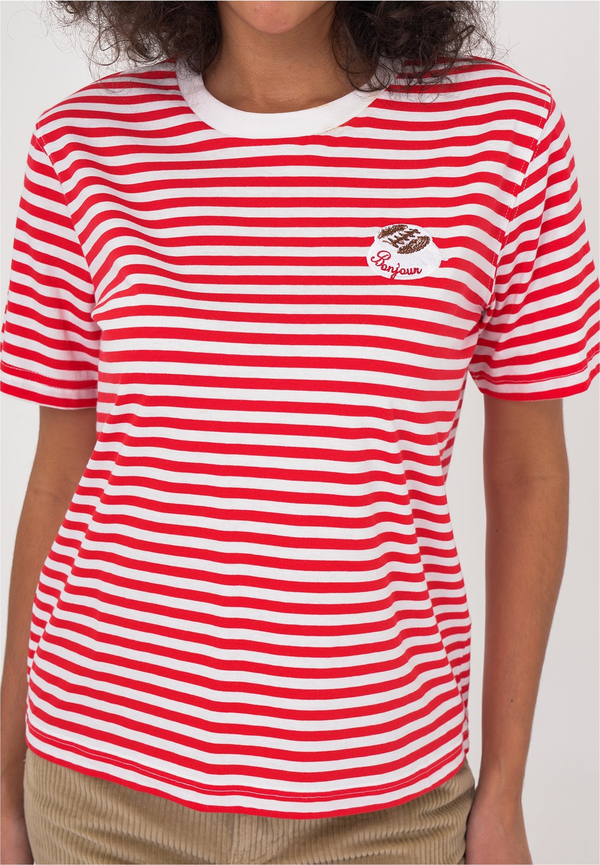 freshlions T-Shirt »Fitore«, in tollem Streifen-Design