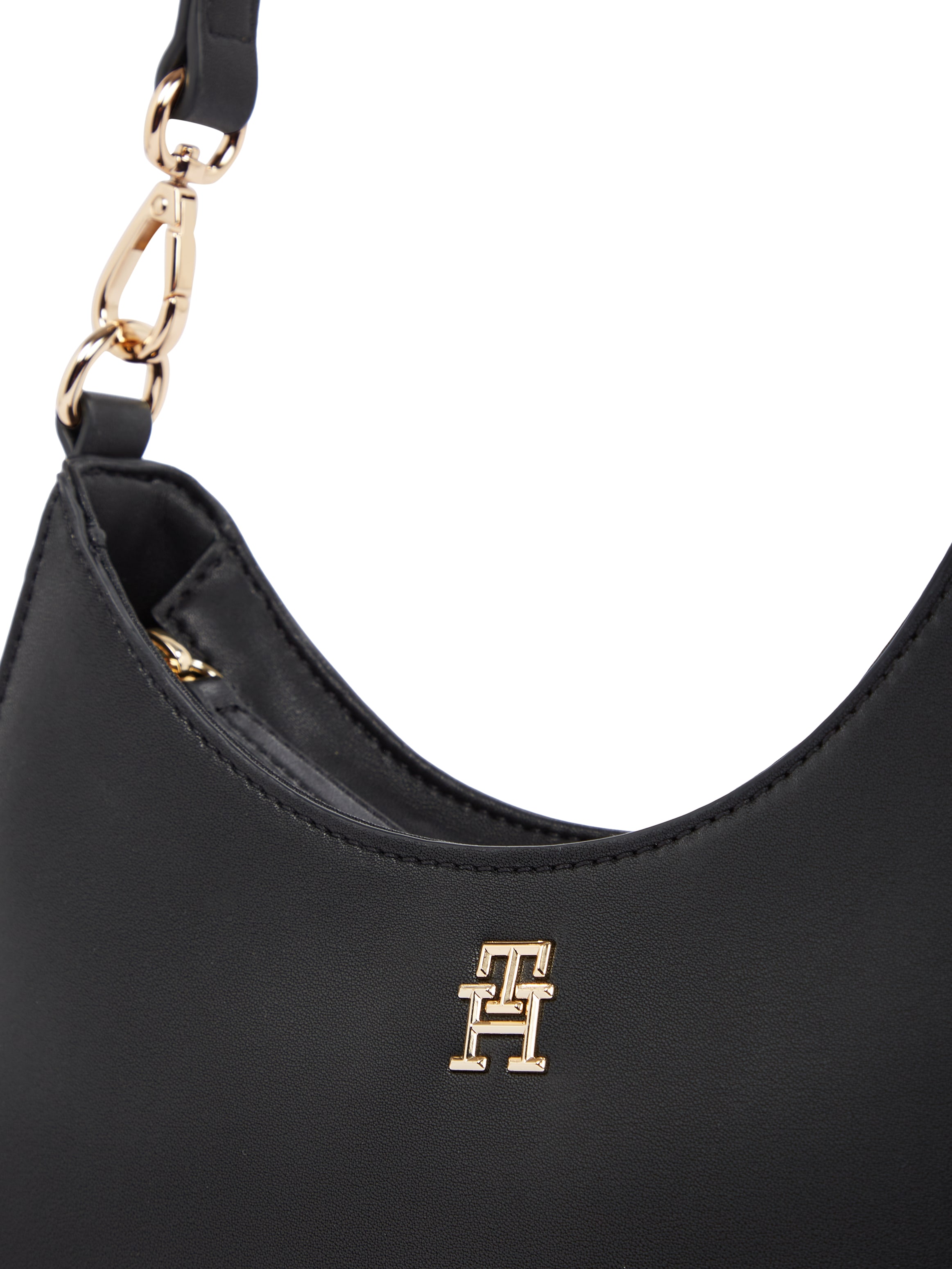 Tommy Hilfiger Umhängetasche »TH LOGOTAPE SHOULDER BAG«, Damen Abendtasche, Clutch, Henkeltasche mit goldfarbenen Details