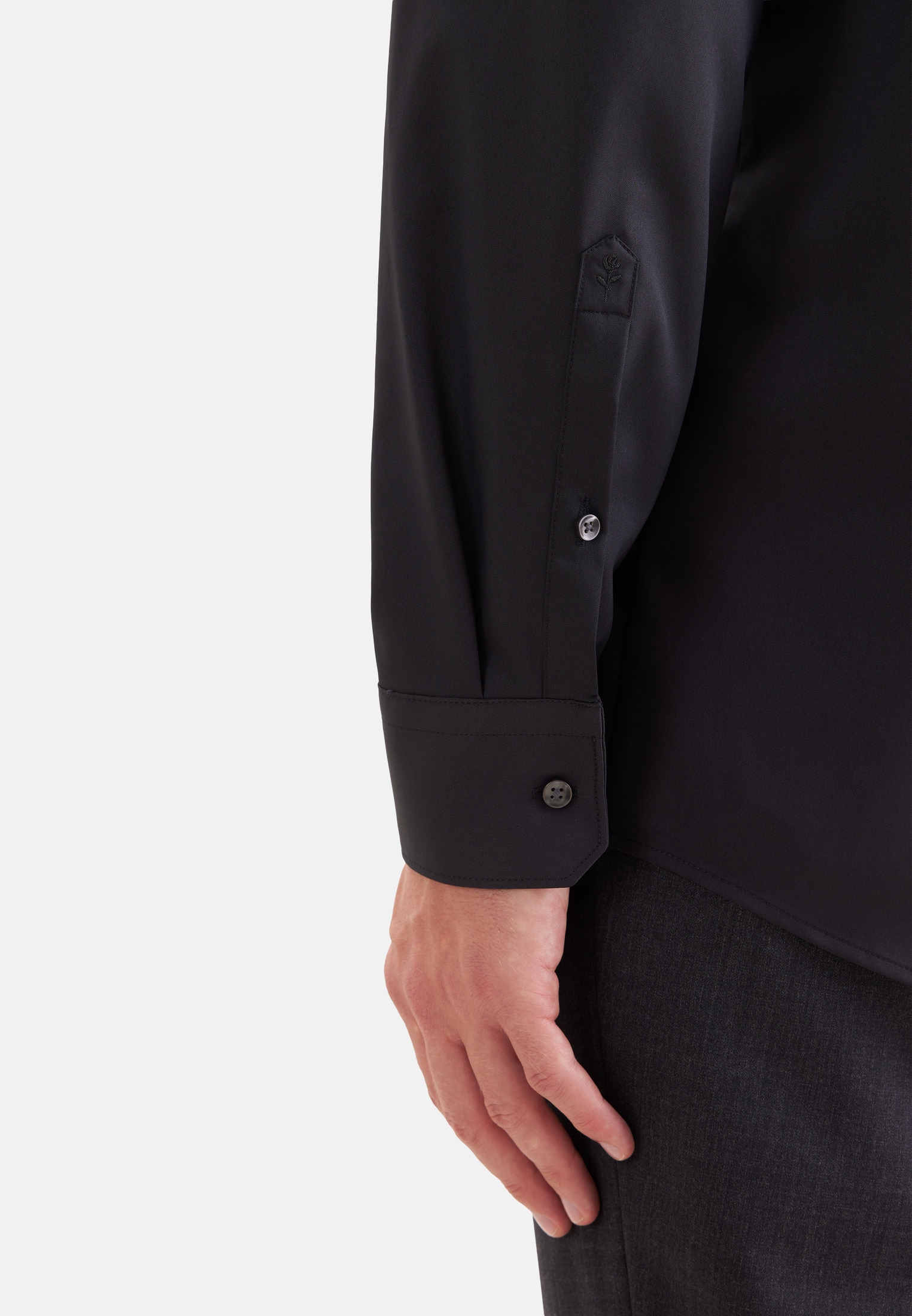 seidensticker Businesshemd »Schwarze Rose« Regular 1/1 Kentkragen Uni