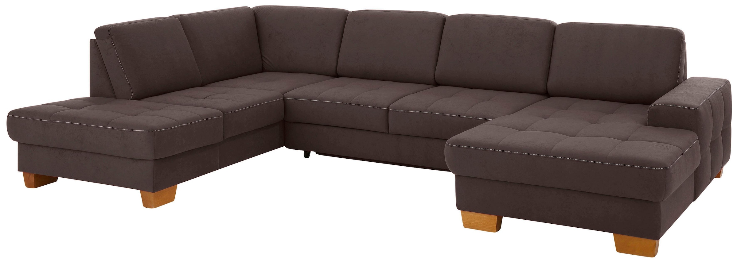 Home affaire Wohnlandschaft "Puccini U-Form" mit Federkern, Sitztiefenverst günstig online kaufen