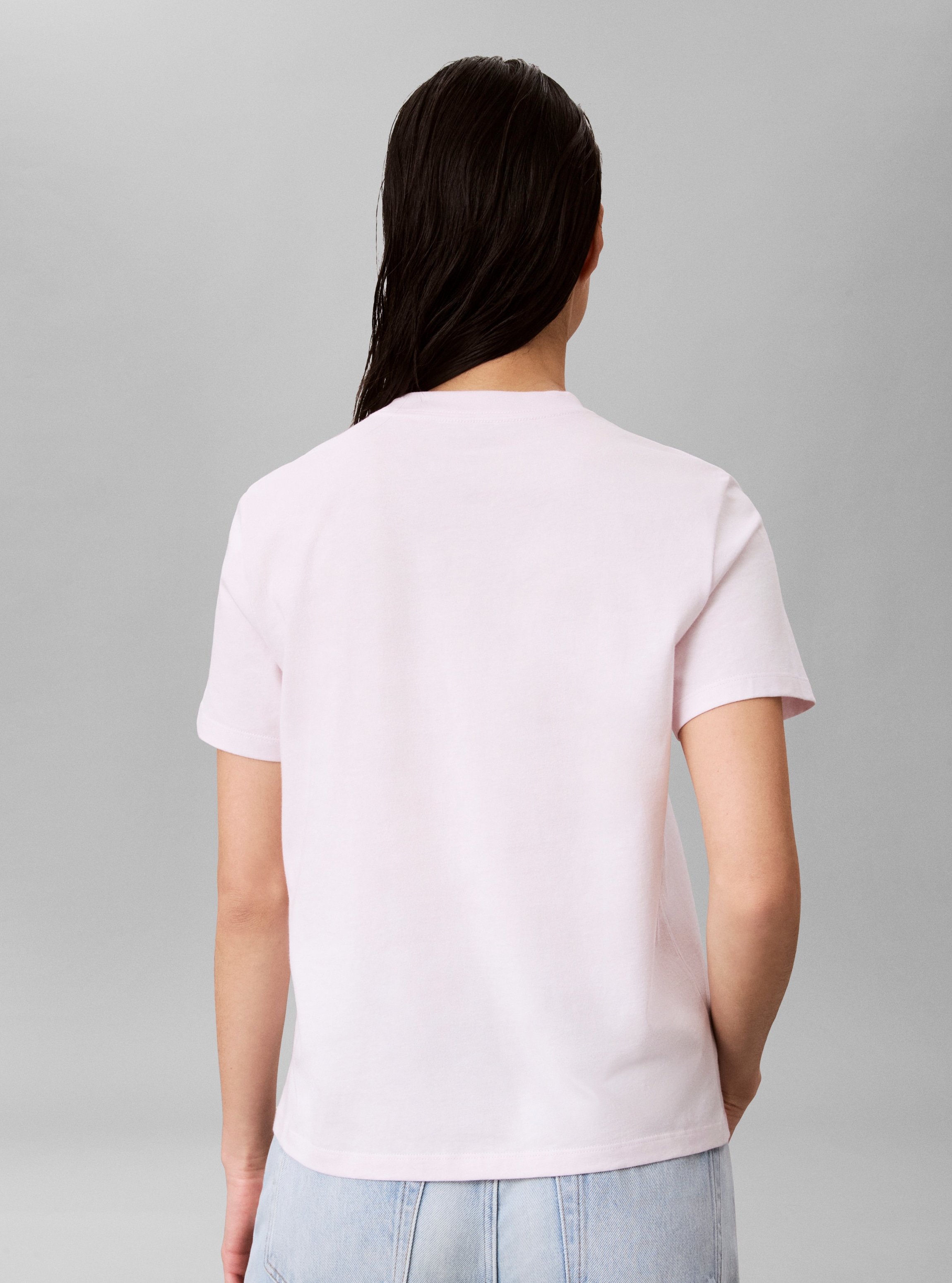 Calvin Klein T-Shirt Rundhalsausschnitt, Regular Fit, Logoschriftzug