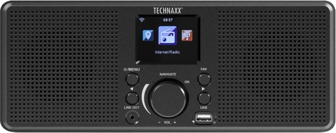 Technaxx Internet-Radio »TX-153«, (WLAN Internetradio 4 W)