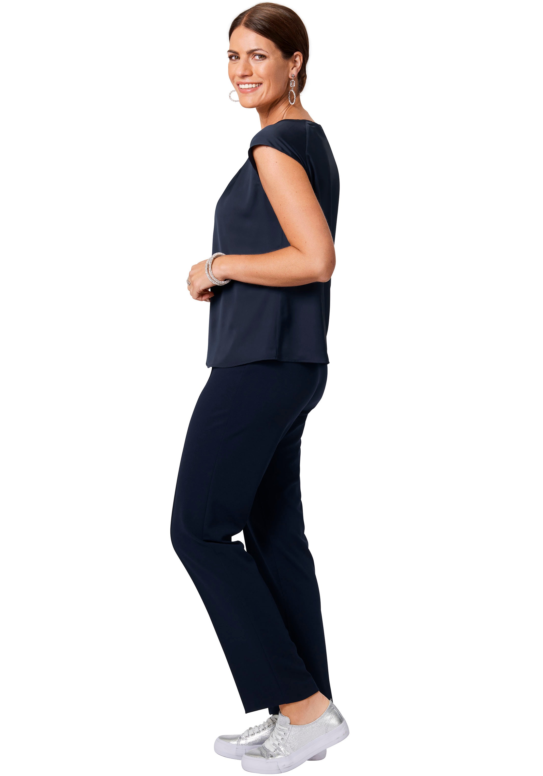 HERMANN LANGE Collection Shirttop, mit Detail am Ausschnitt