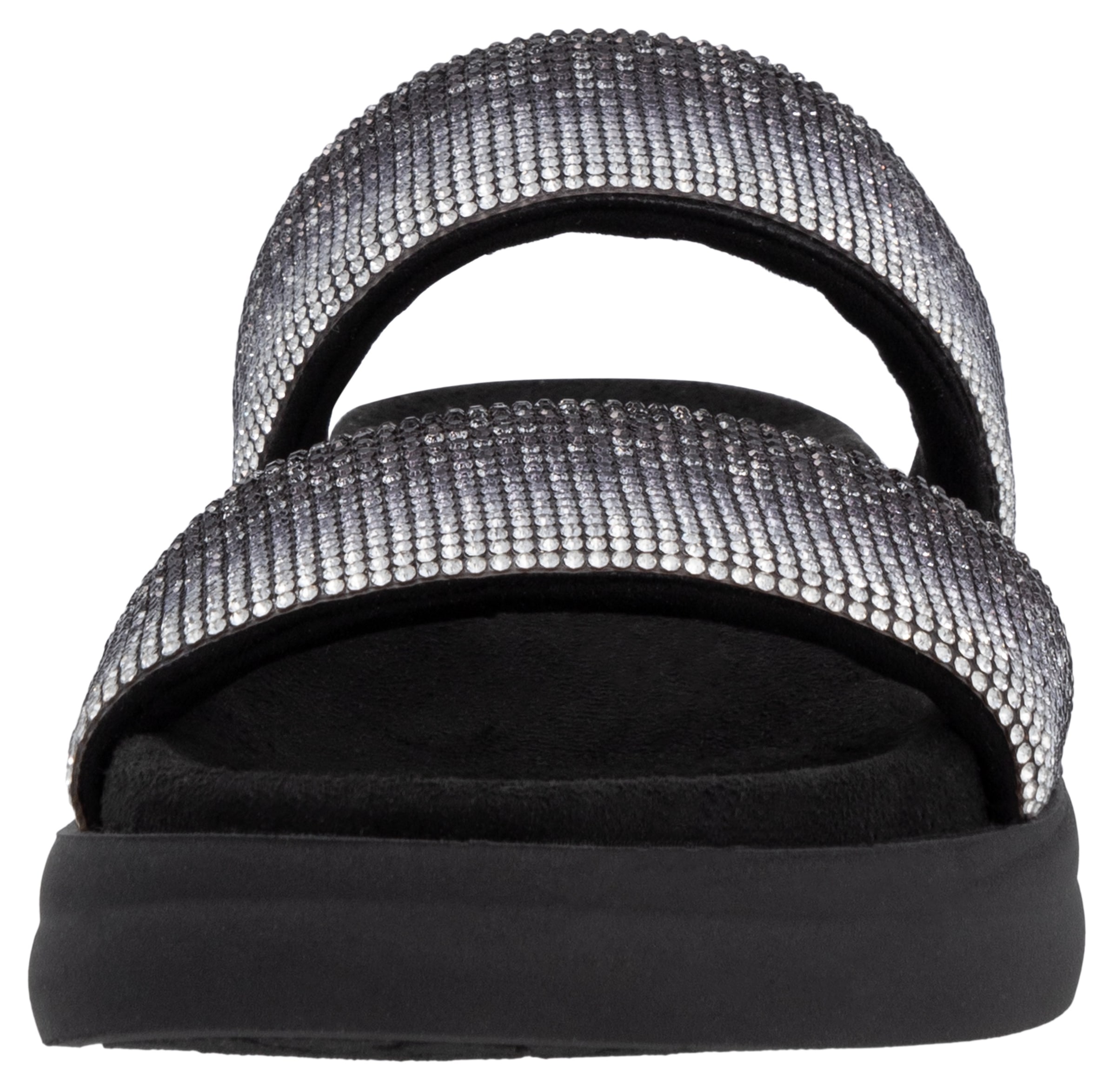 Remonte Pantolette, Plateau, Sommerschuh, Schlappen mit funkelenden Strasssteinen