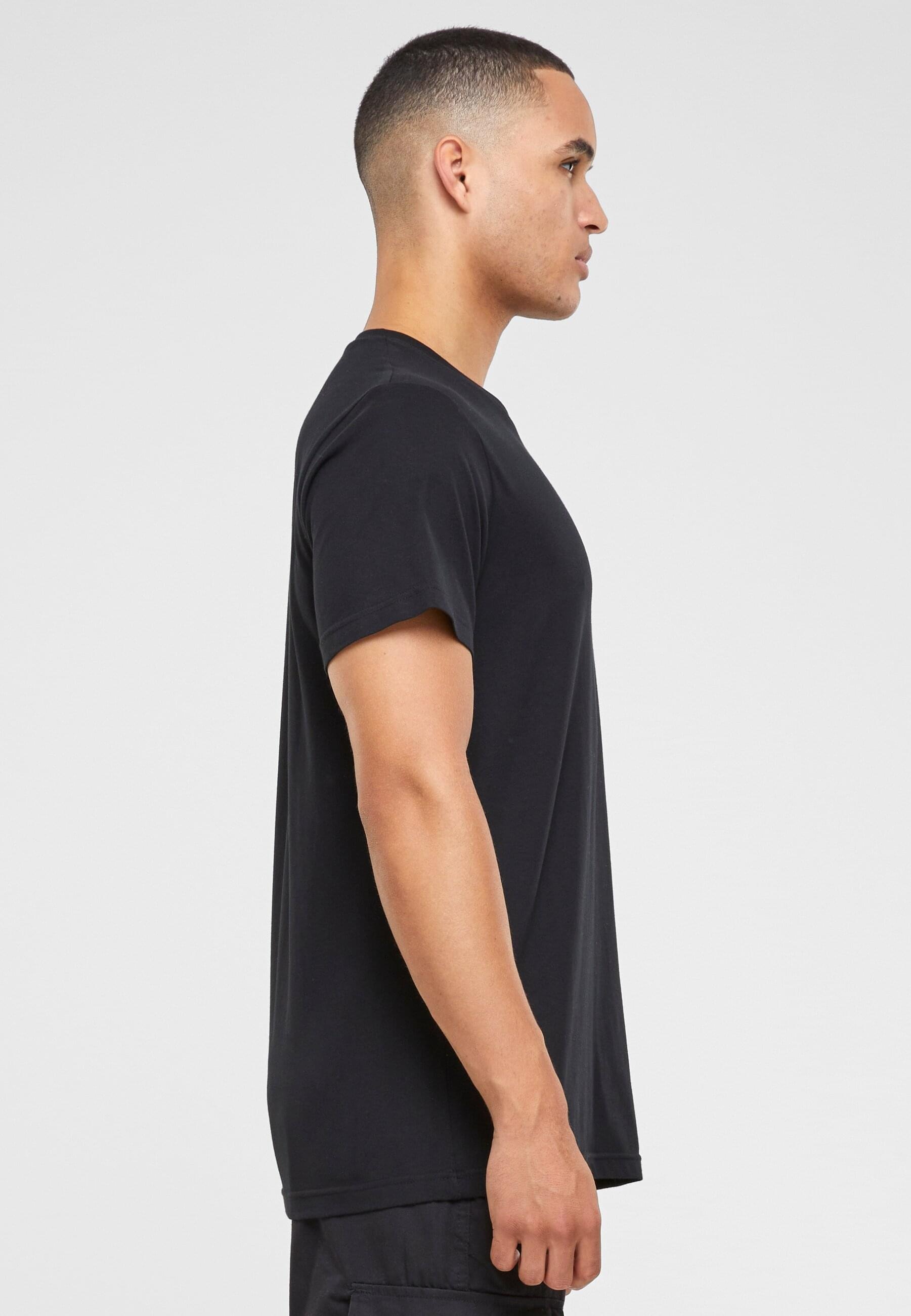 MisterTee T-Shirt »MisterTee Herren More Espresso Less Depresso Tee EMB«, (1 tlg.)