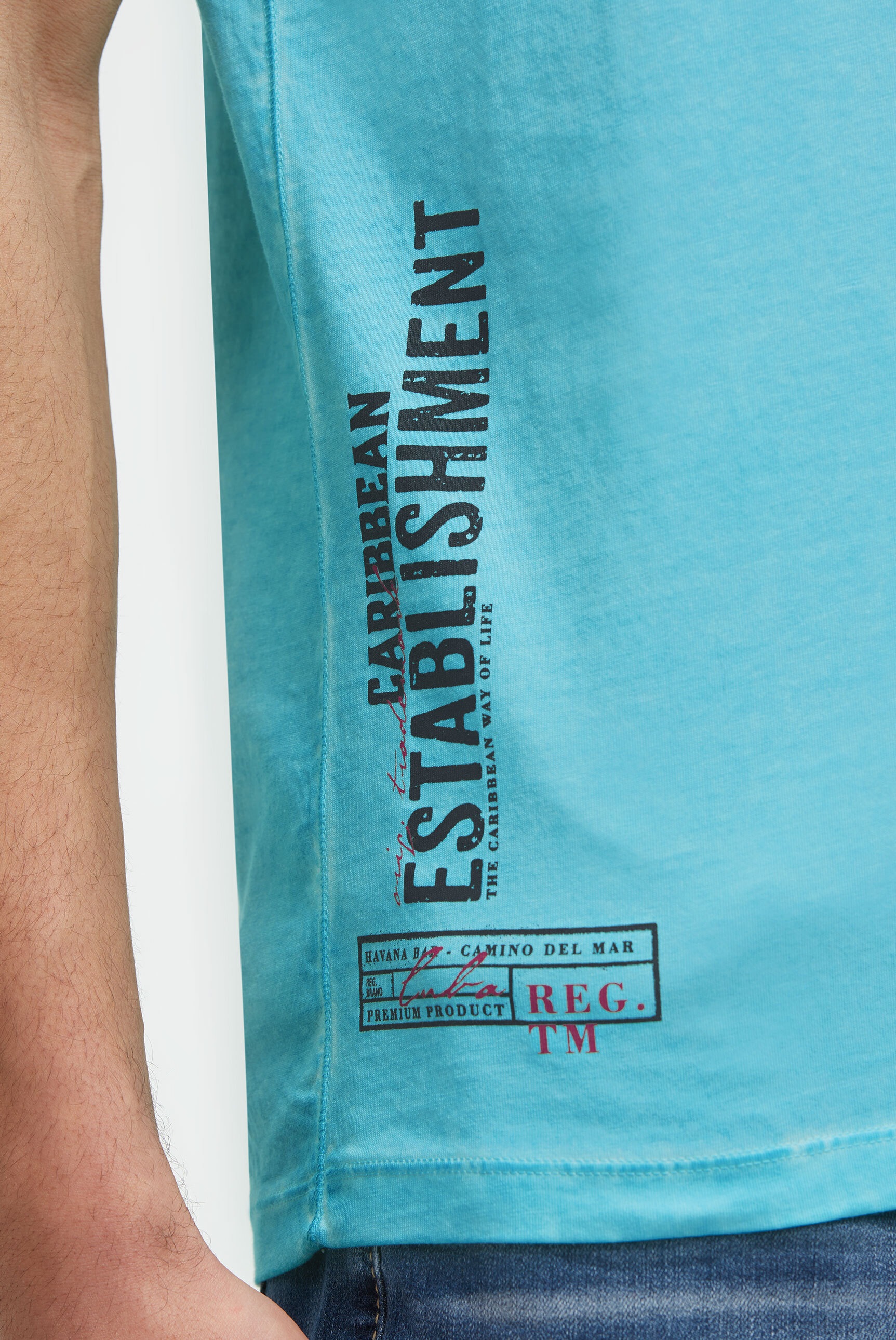 CAMP DAVID Henleyshirt aus Baumwolle