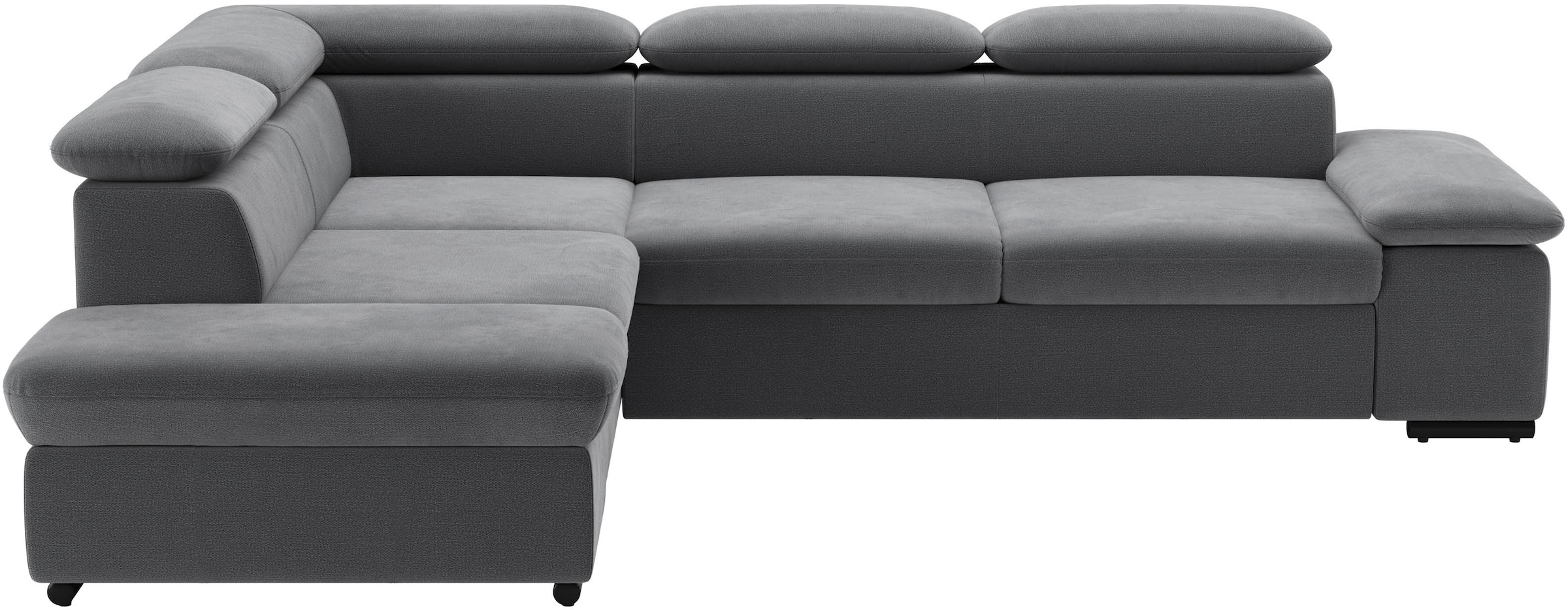 sit&more Ecksofa "Alcudia L-Form, B: 272 cm, Arm- und Kopfteilverstellung, Eckcouch" optional Schlaffunktion, Komfortsitz