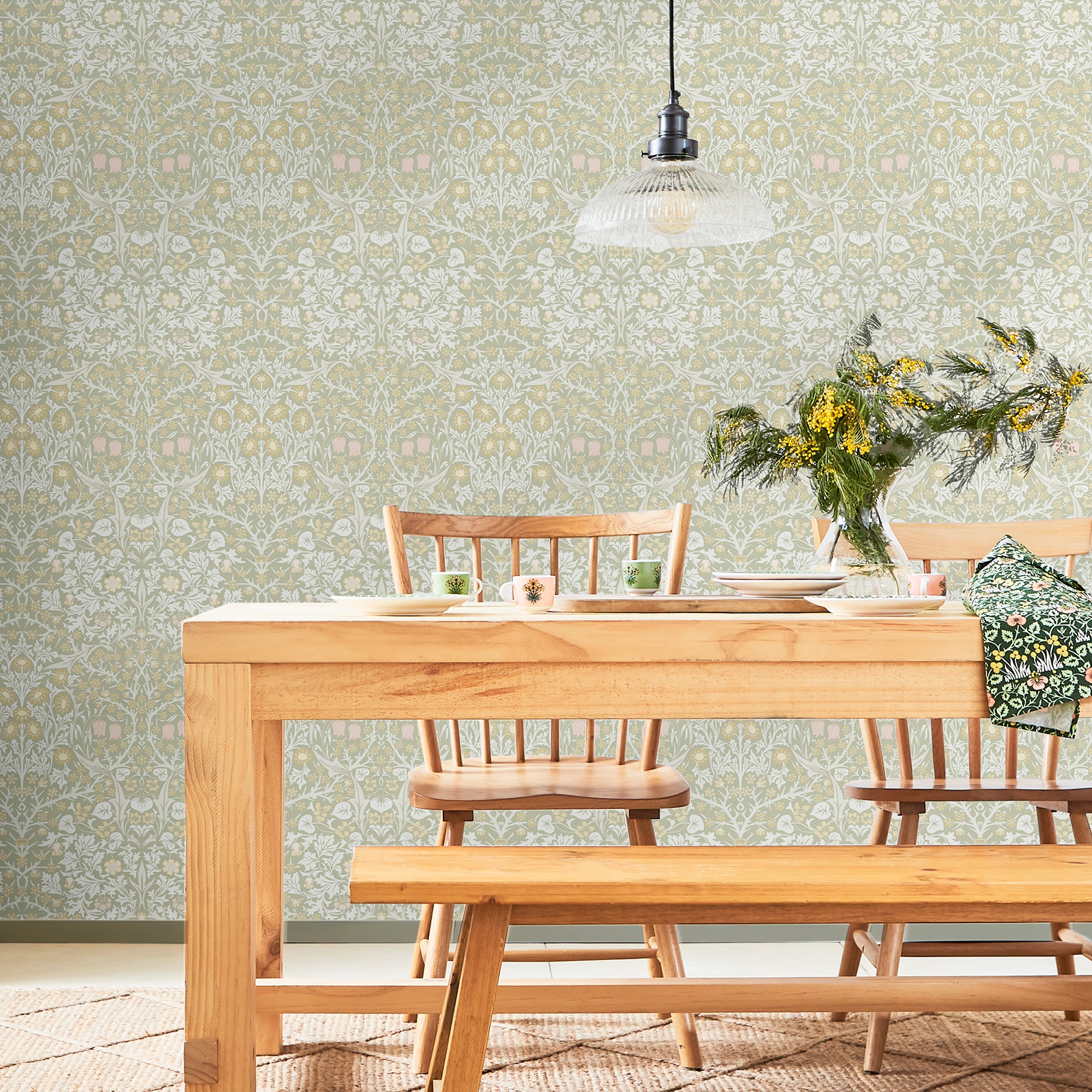 WILLIAM MORRIS AT HOME "Blackthorn" Retro glatt Designer Tapete, 10mx52cm (ca. 5m2)