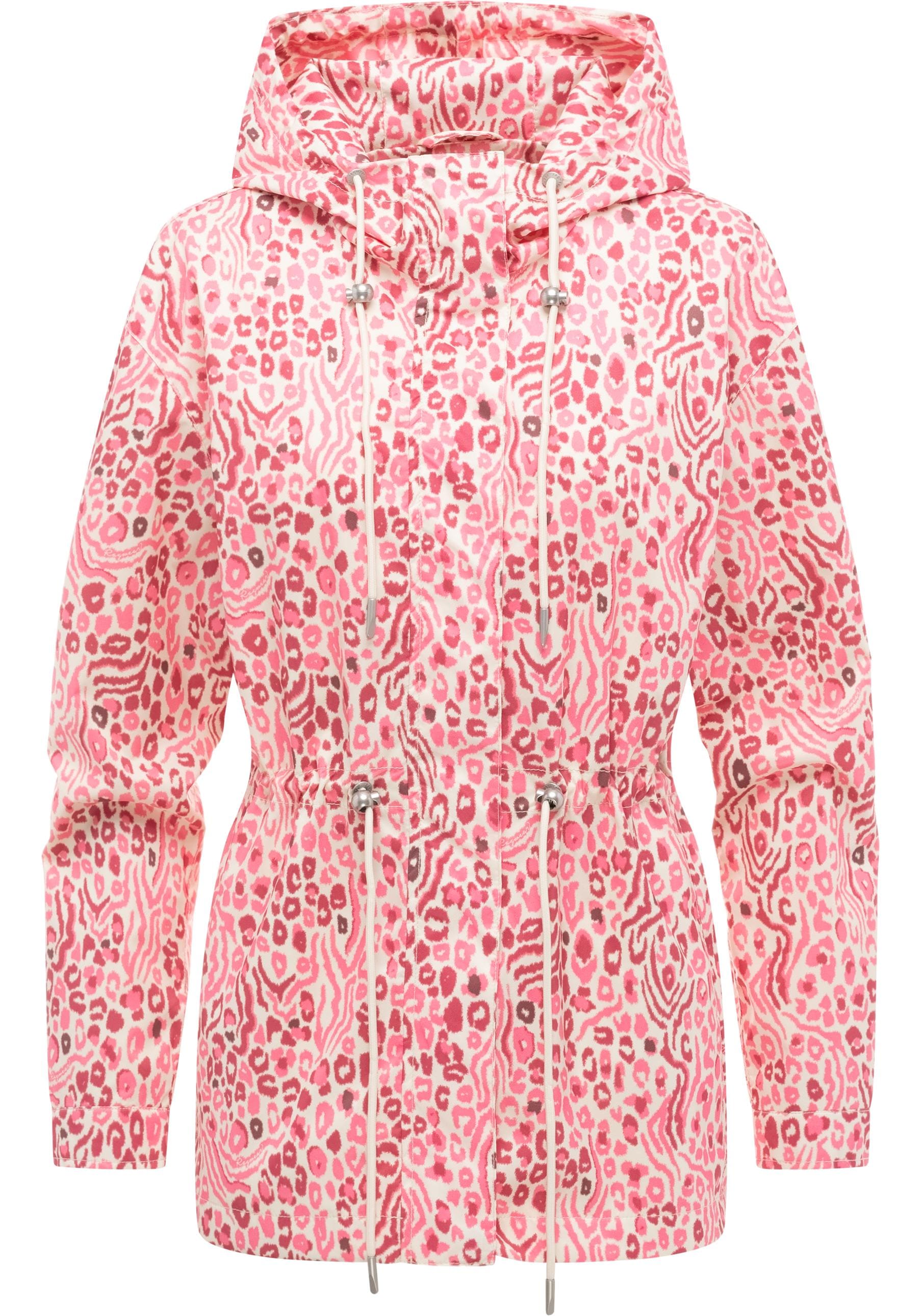Ragwear Anorak "Eddens Print" mit Kapuze Übergangsjacke mit Animal-Print und Kapuze