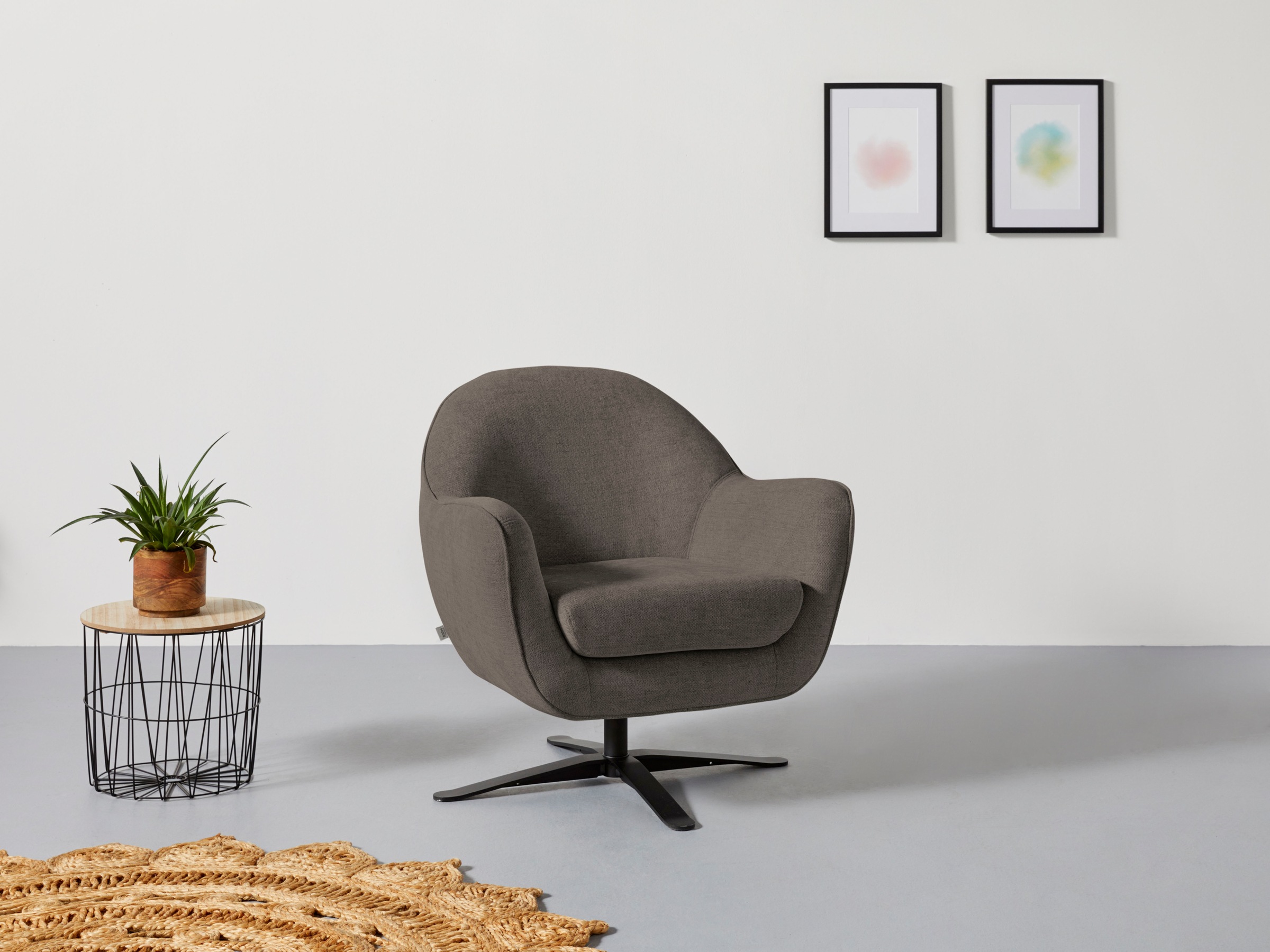andas Drehsessel "Stavre, Loungesessel mit Drehfunktion", in moderner Optik günstig online kaufen