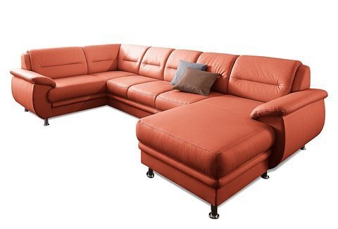 sit&more Wohnlandschaft "Mailand U-Form, B: 312 cm, XXL-Couch mit Komfortpolsterung" optional Schlaffunktion, Liegefl. 122x247 cm, diverse Lederqualitäten