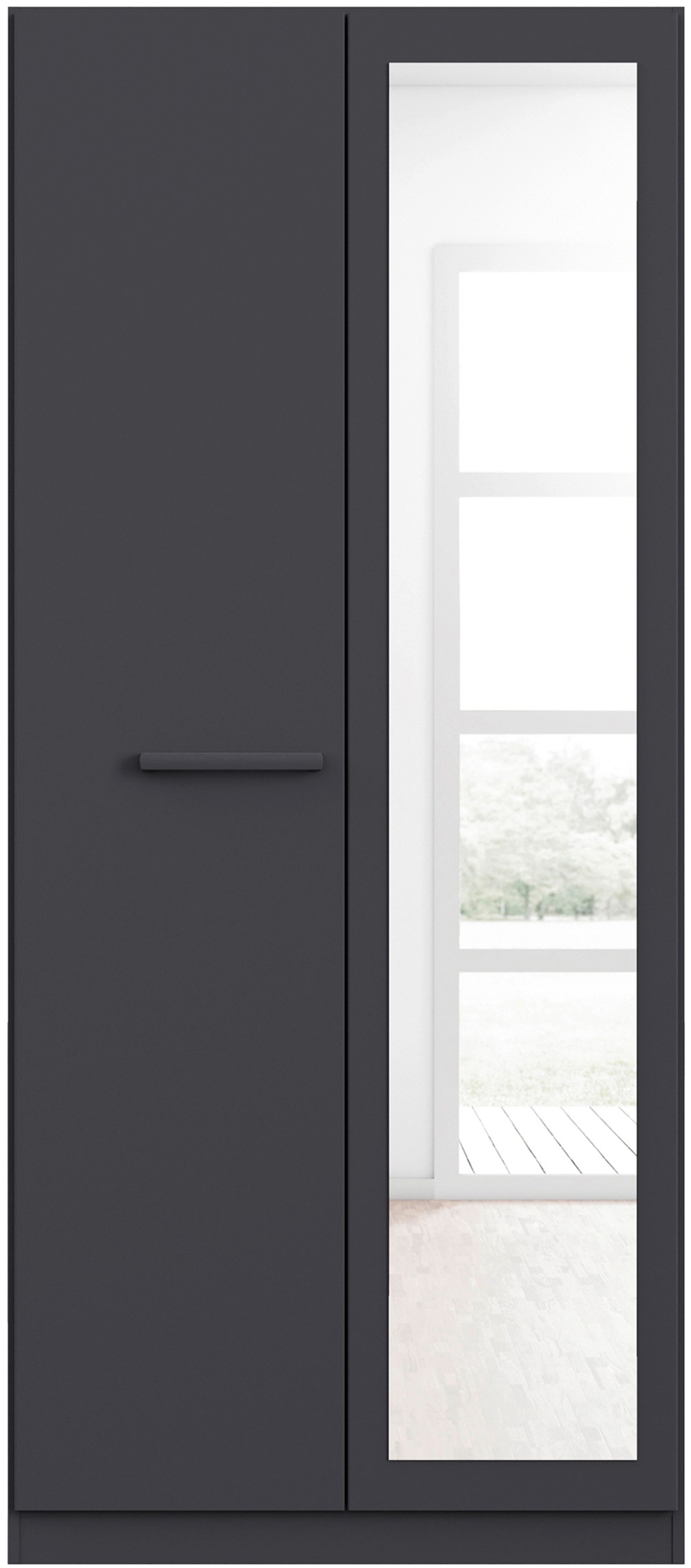 Thumbnail - rauch Drehtürenschrank "Kleiderschrank Schrank Garderobe Garderobenschrank Stauraumwunder MODI", optional mit Spiegel MA...